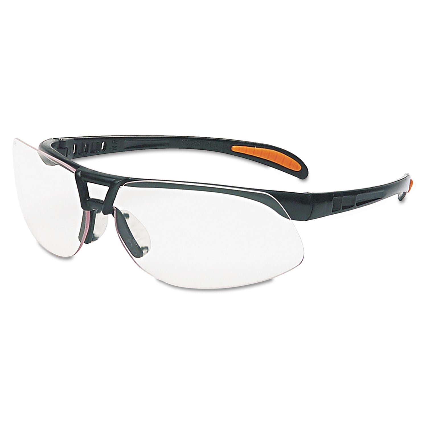 Uvex Protege Safety Eyewear | Black Frame, Clear