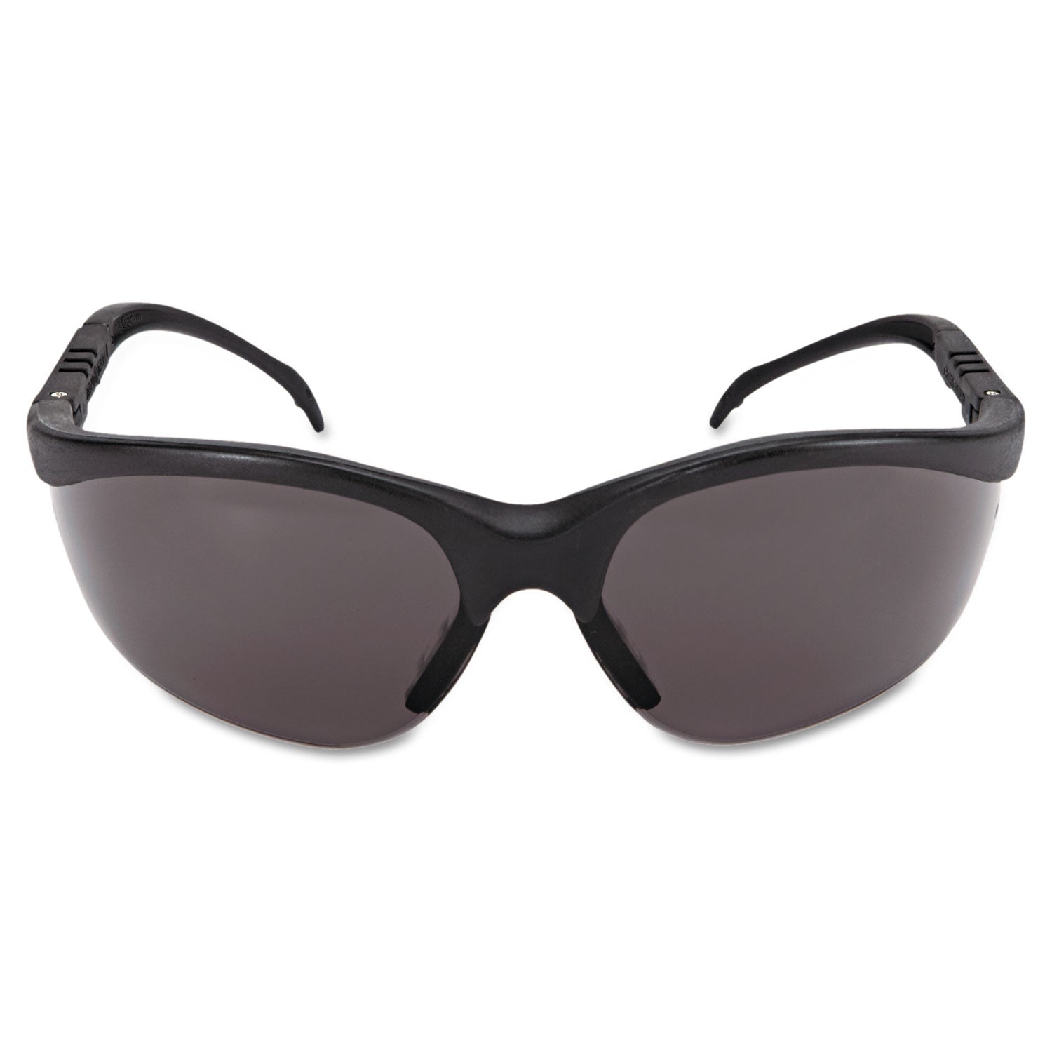 MCR™ Safety Klondike Safety Glasses, Matte Black Frame, Gray Lens, 12/Box