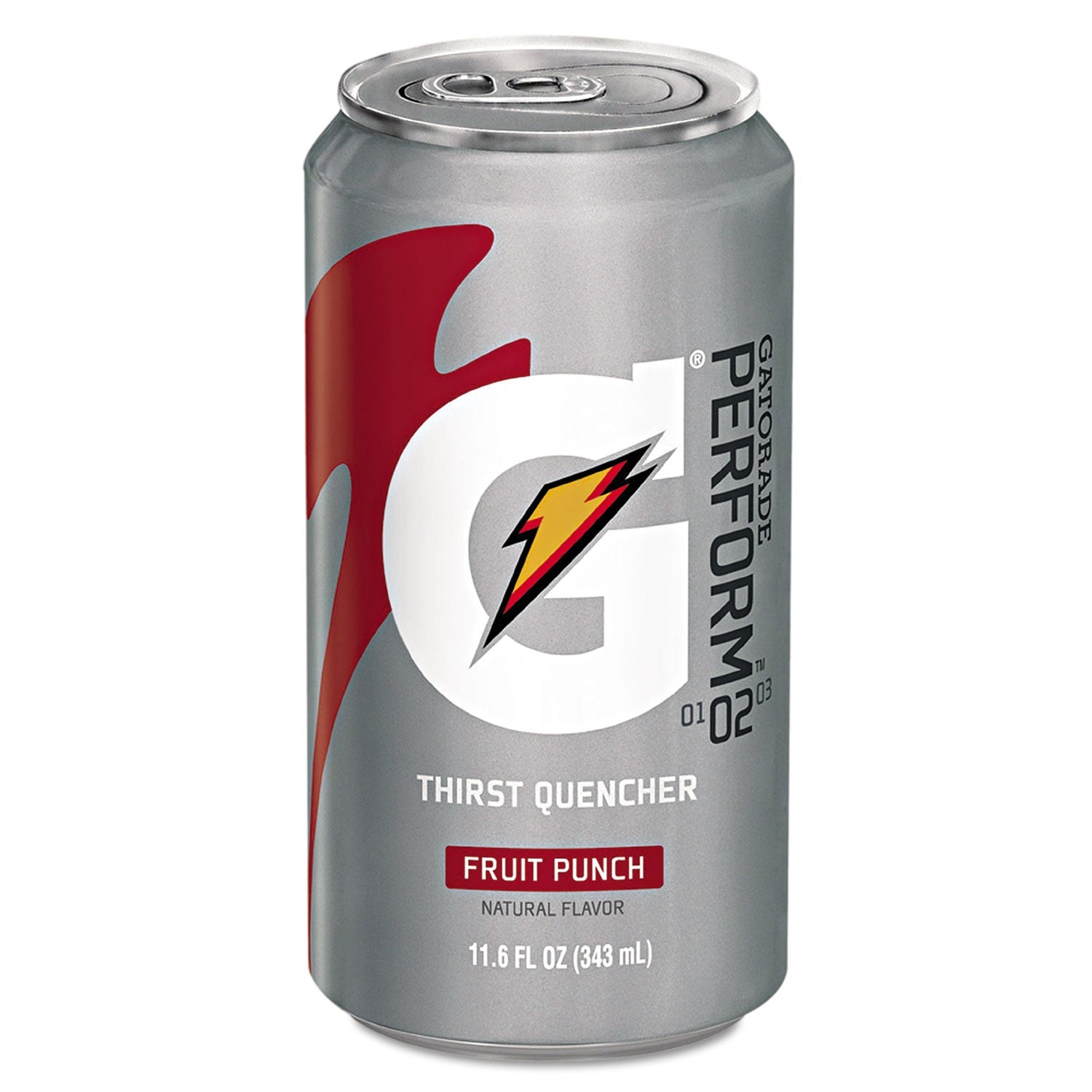 Gatorade® Thirst Quencher Can, Fruit Punch, 11.6oz Can, 24/carton