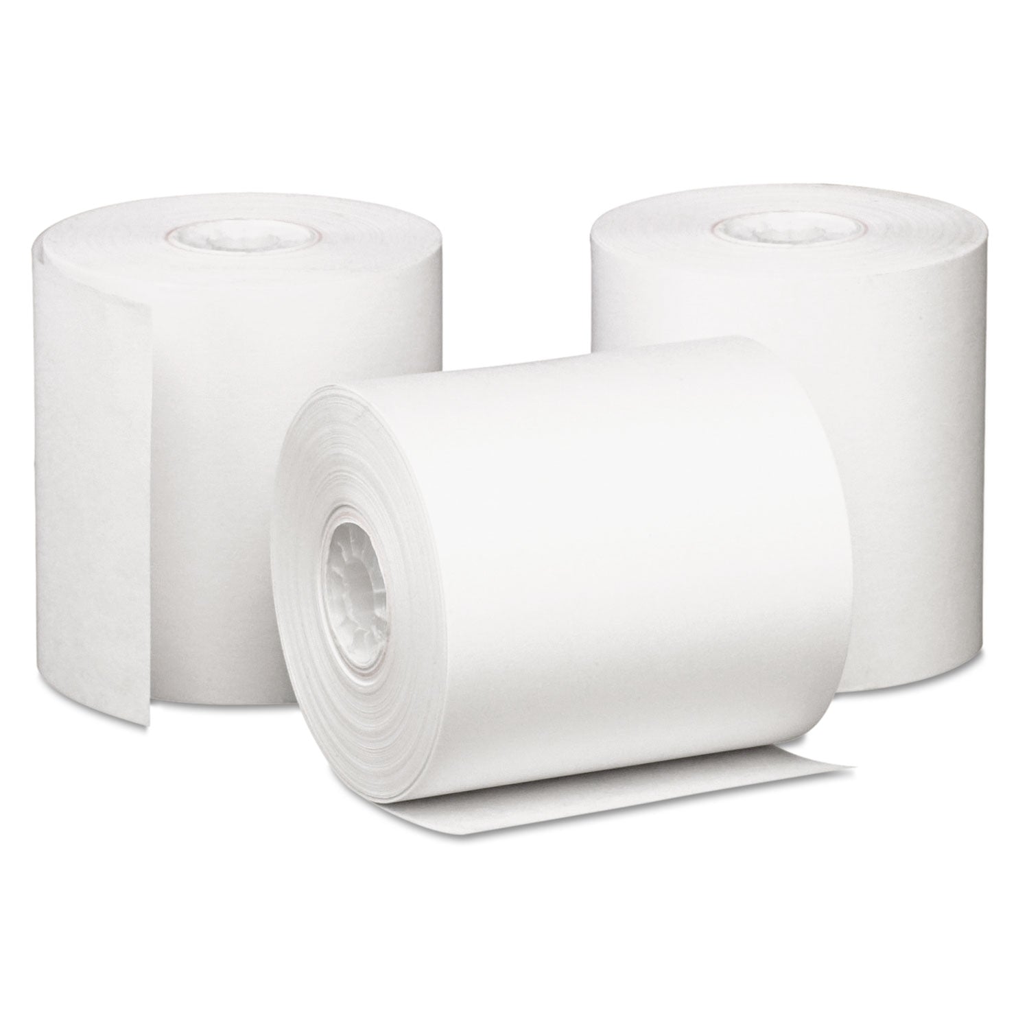 Iconex™ Impact Bond Paper Rolls, 3" X 85 Ft, White, 50/carton