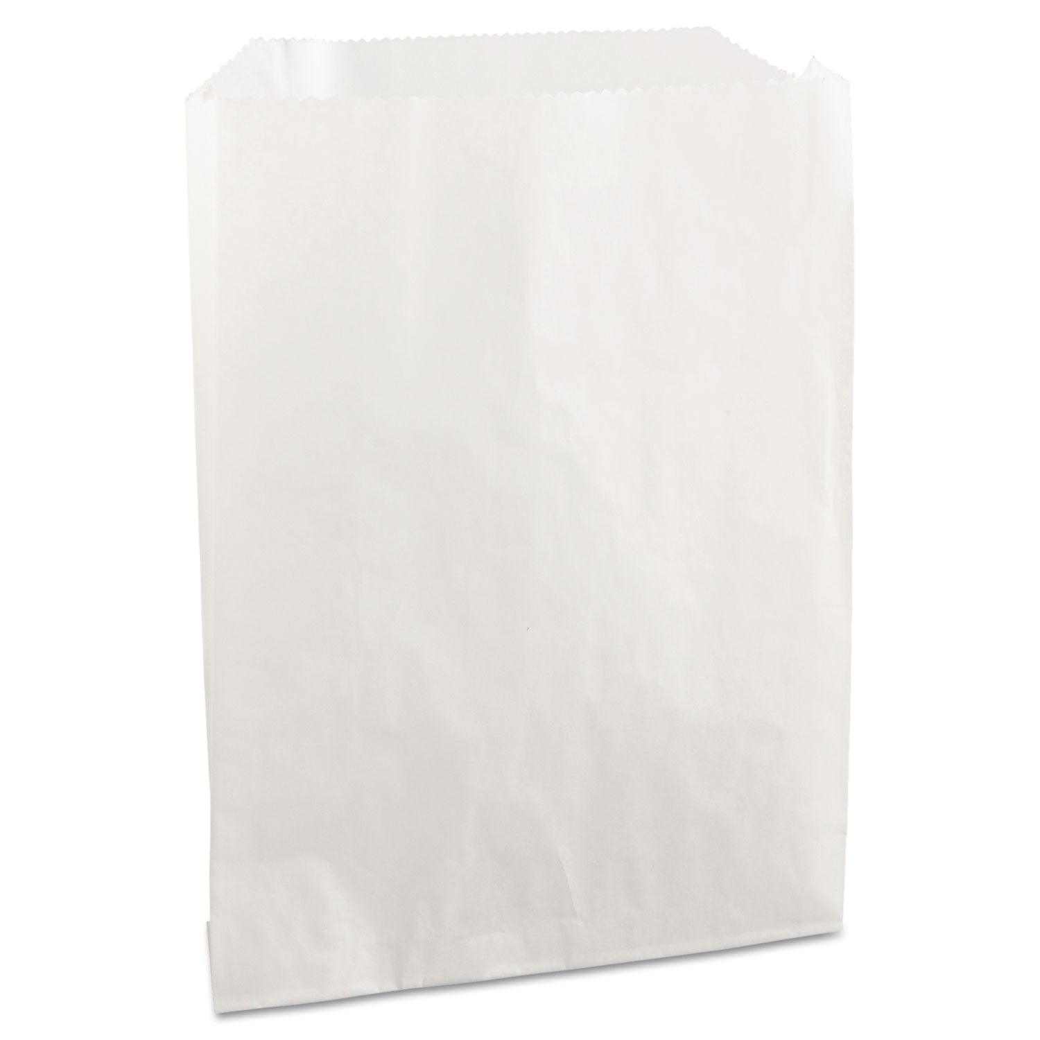 Bagcraft Grease-Resistant Single-Serve Bags, 6" x 0.75" x 7.25", White, 2,000/Carton