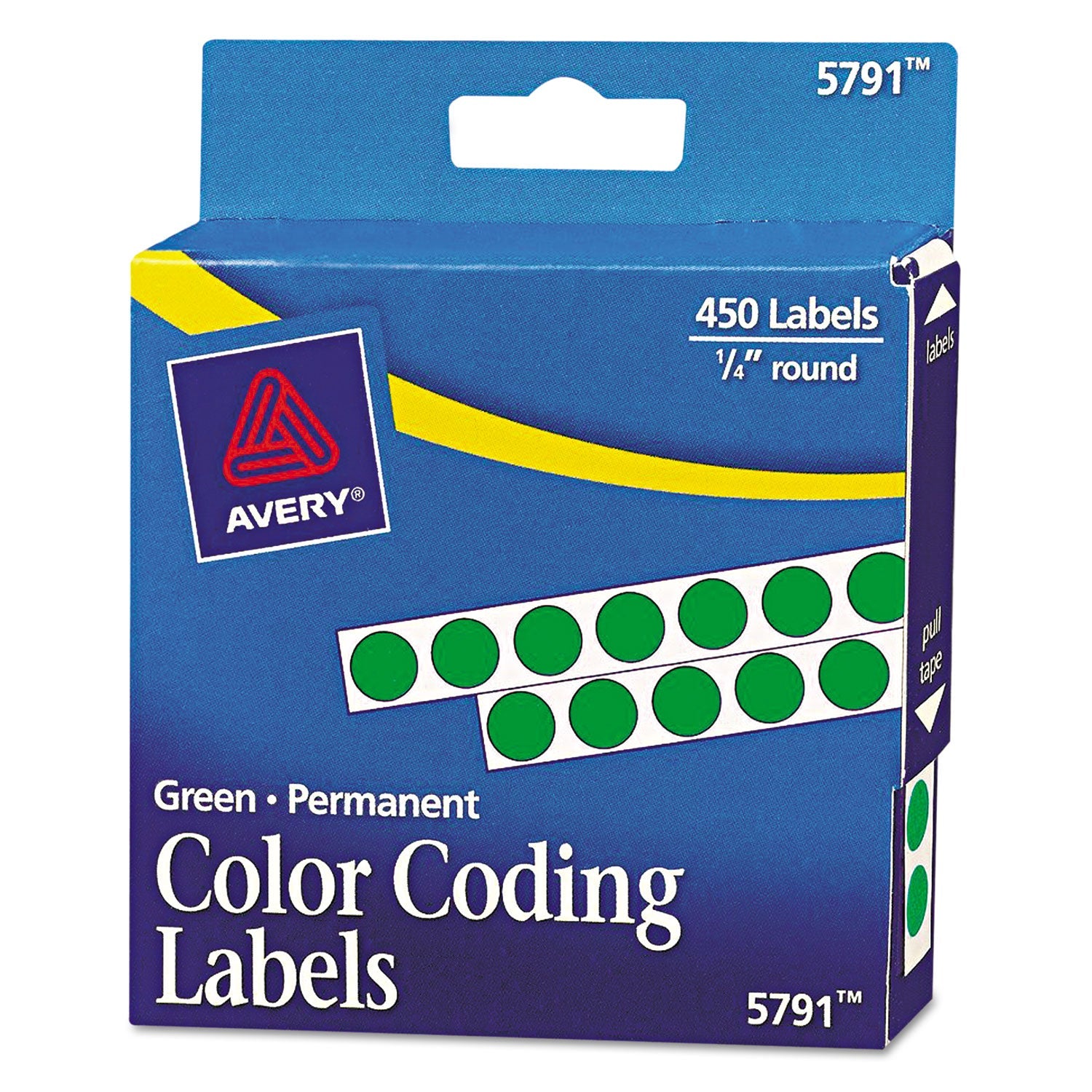 Permanent Color-Coding Labels | 0.25" Green