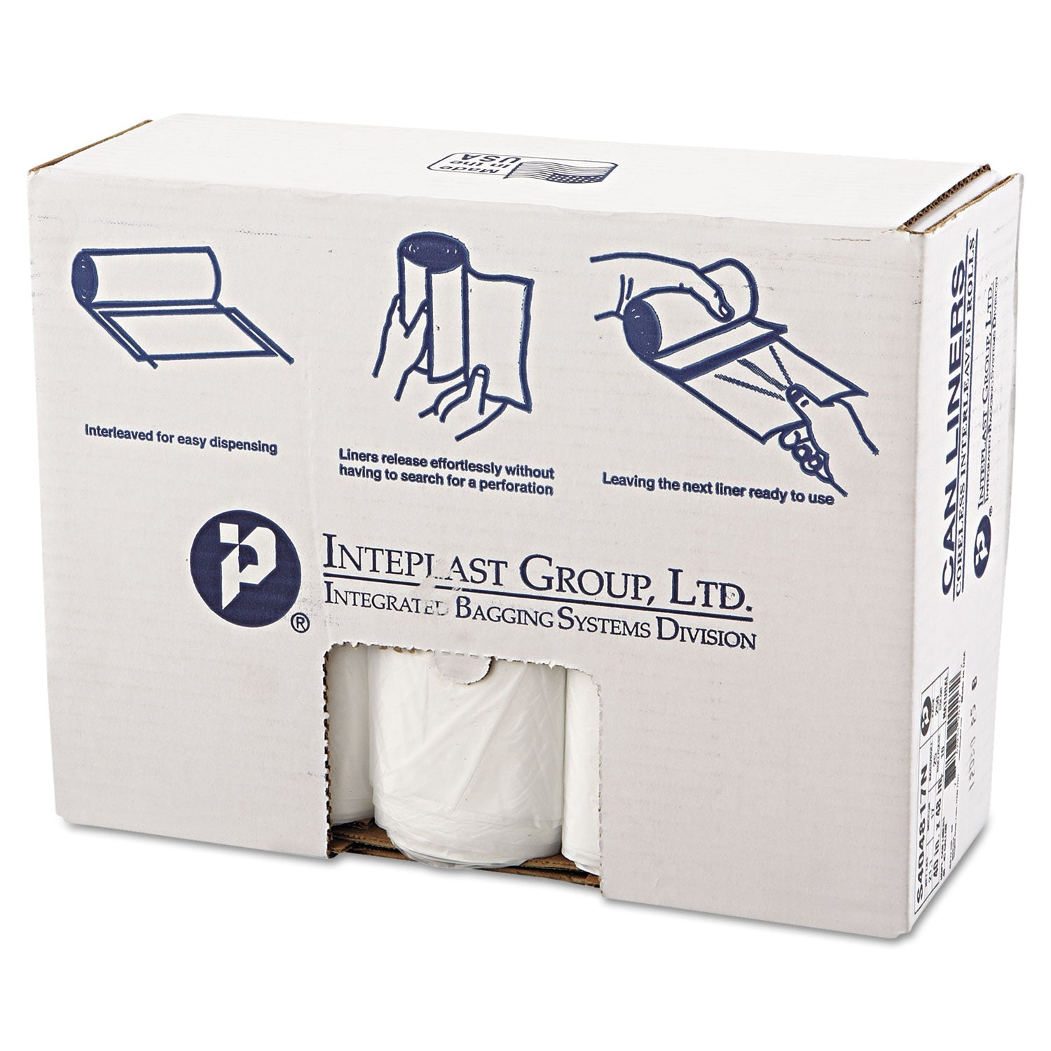 45 Gal High-Density Can Liners | 17 Mic