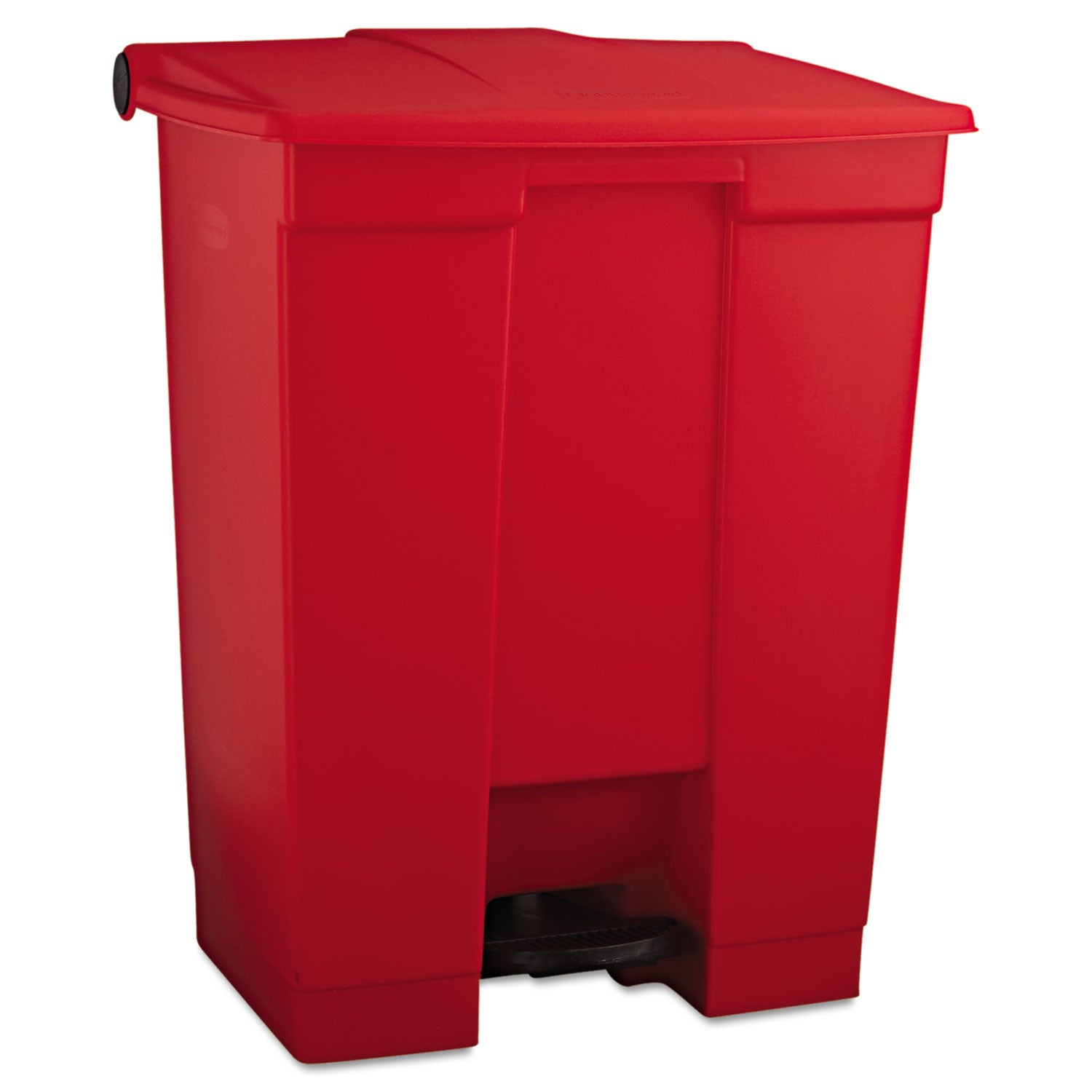 Step-On Waste Container | 18 Gal, Plastic, Red