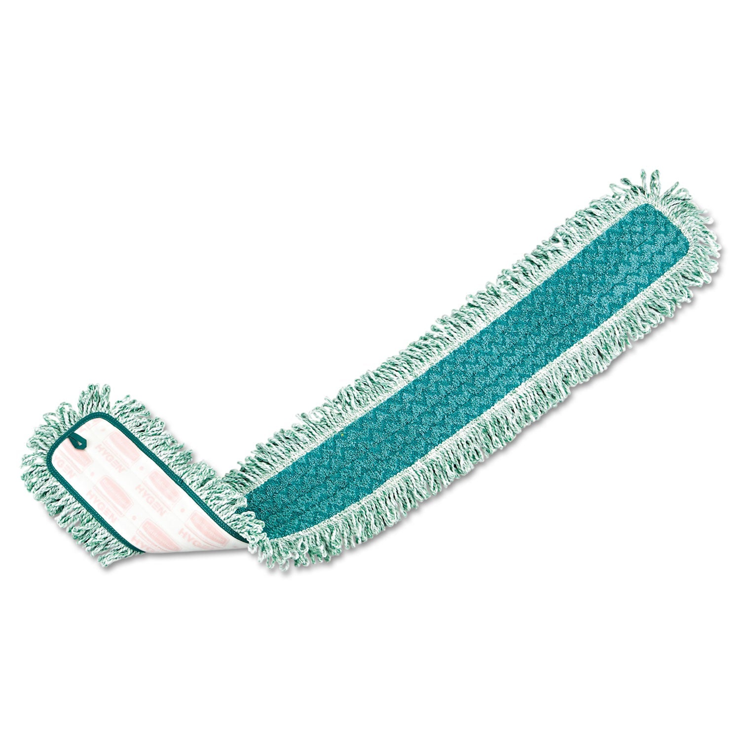 Rubbermaid® Commercial HYGEN™ Hygen Dust Mop Heads With Fringe, Green, 48", Microfiber