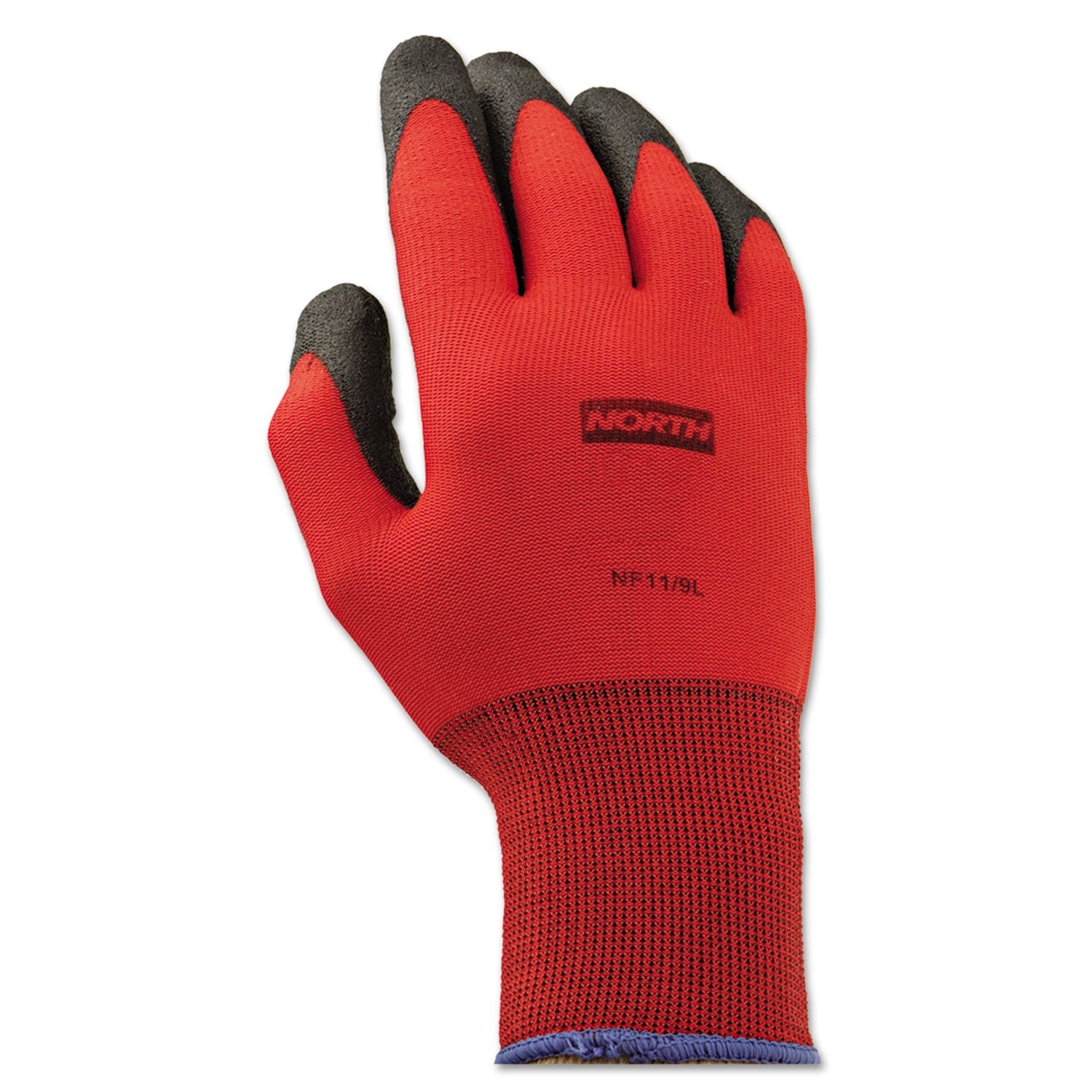 NorthFlex Red Foamed PVC Gloves | Size 9, 12 Pairs