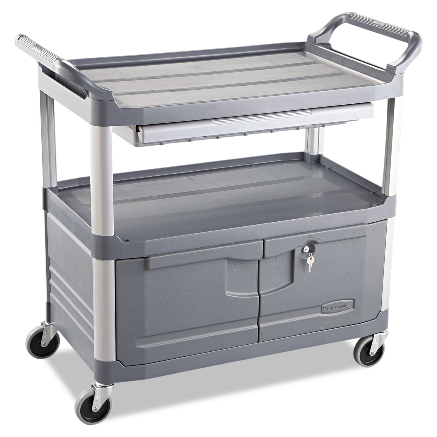 Xtra Instrument Cart | w/Locking Storage, Gray