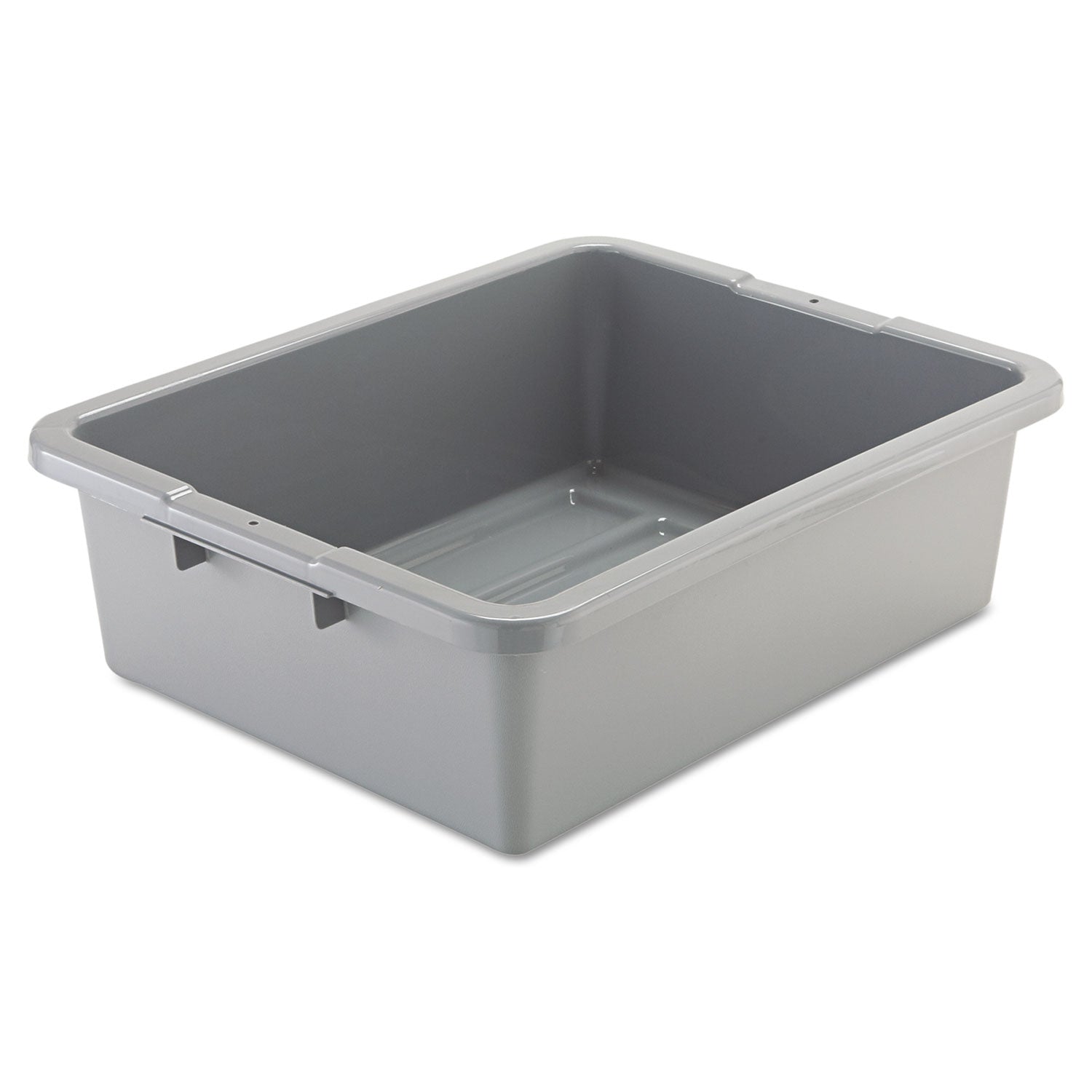 Rubbermaid® Commercial Bus/utility Box, 7.13 Gal, 21.5" X 17.13" X 7", Gray