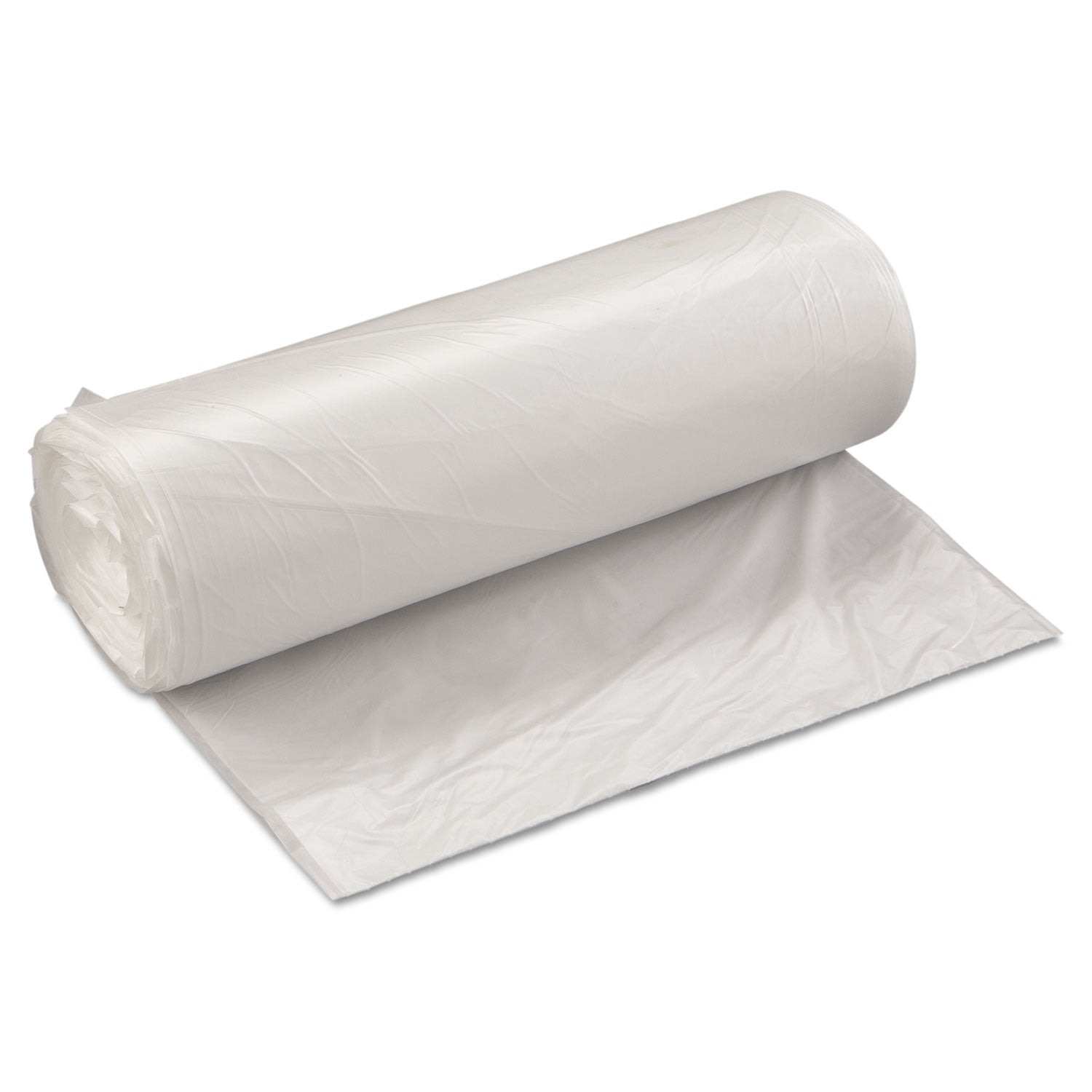 High-Density Can Liner | 60 Gal Clear, 25/Roll