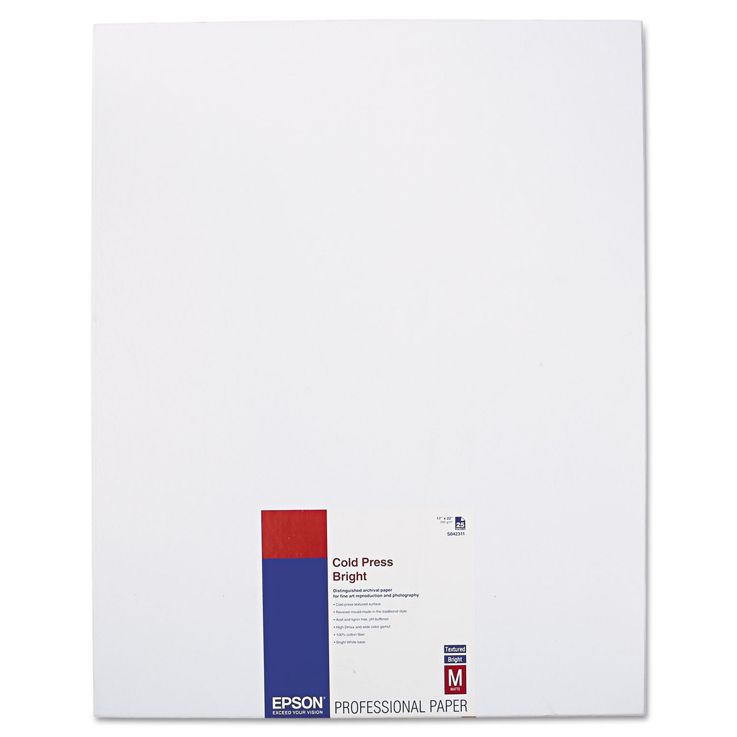 Epson Cold Press Fine Art Paper | 17x22, Matte