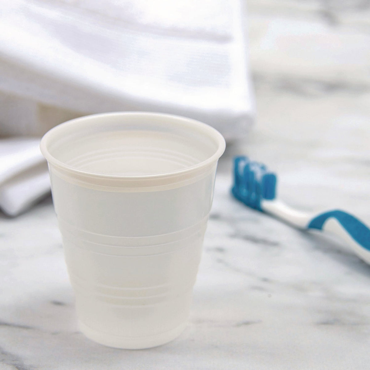 Dart® High-Impact Polystyrene Cold Cups, 5 oz, Plastic, Translucent, 100/Sleeve, 25 Sleeves/Carton