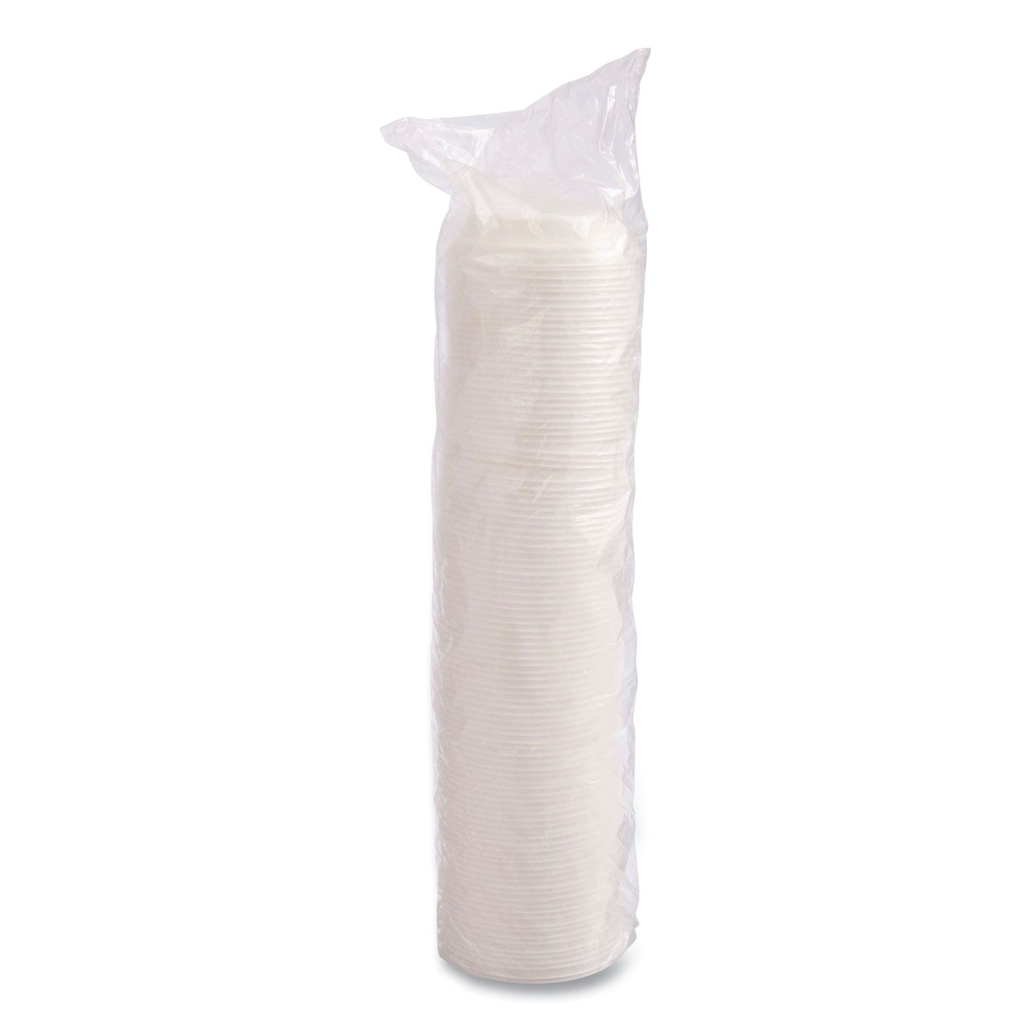 SOLO® Cappuccino Dome Sipper Lids, Fits 12 oz Hot Cups, Plastic, White, 1,000/Carton