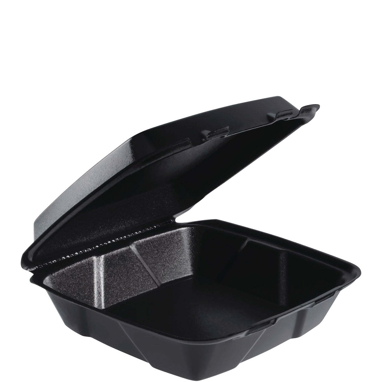Dart® Insulated Foam Hinged Lid Containers, 9.01 x 9.4 x 3.1, Black, 100/Bag, 2 Bags/Carton, 200 Containers/Carton - Bloom Skins