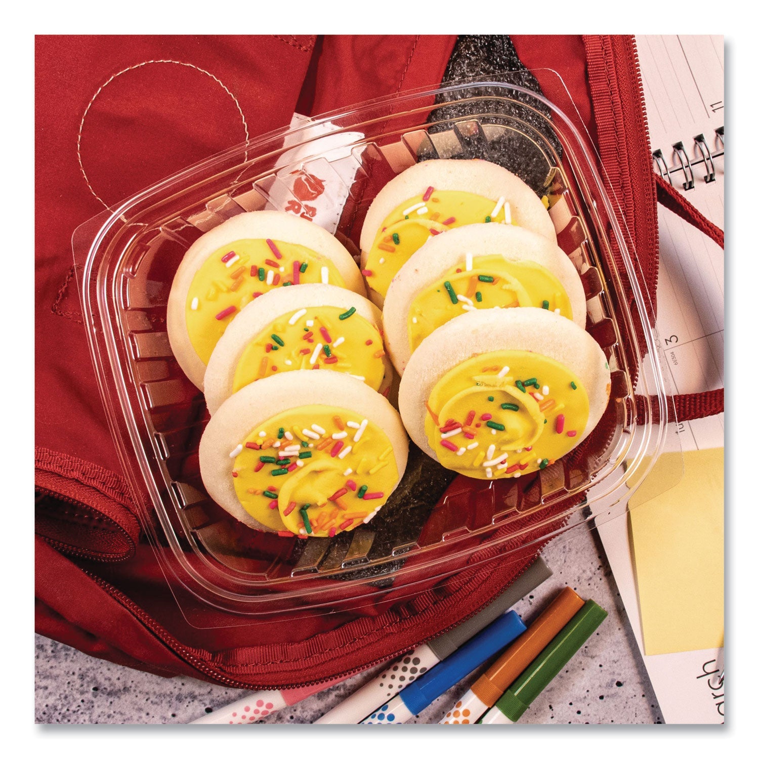 Dart® ClearPac Containers, 24 oz, 6.5 x 7.5 x 2, Clear, Plastic, 63/Pack, 8 Pack/Carton - Bloom Skins