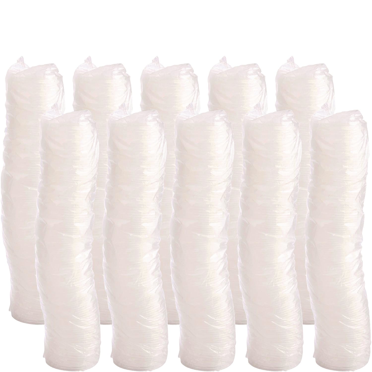 Dart® Plastic Lids, Vented, Fits 4 oz Hot Cups, Translucent, 100/Pack, 10 Packs/Carton