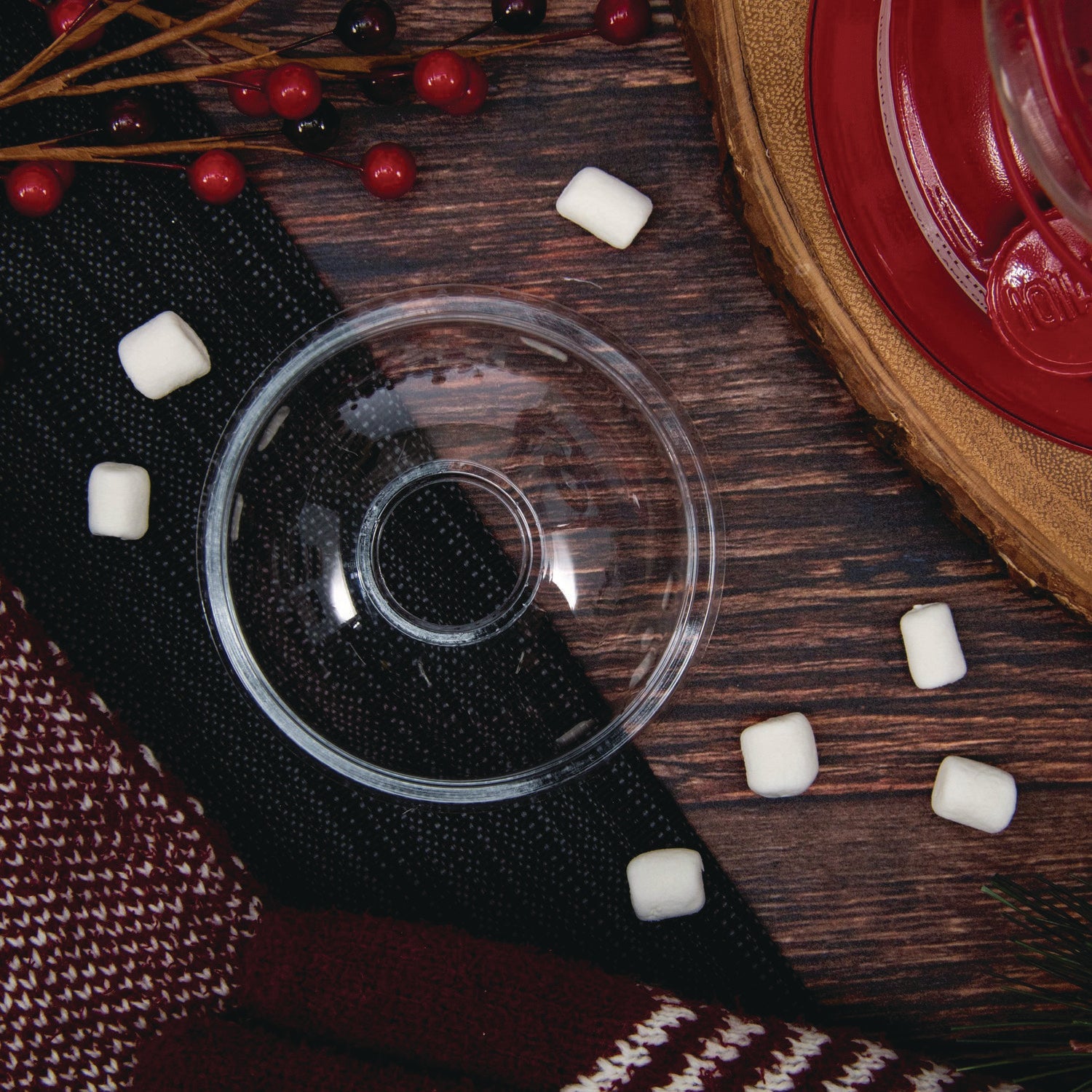 Dart® Ultra Clear Dome Cold Cup Lids, Fits 16 oz to 24 oz Cold Cups, Plastic, Clear, 1,000/Carton