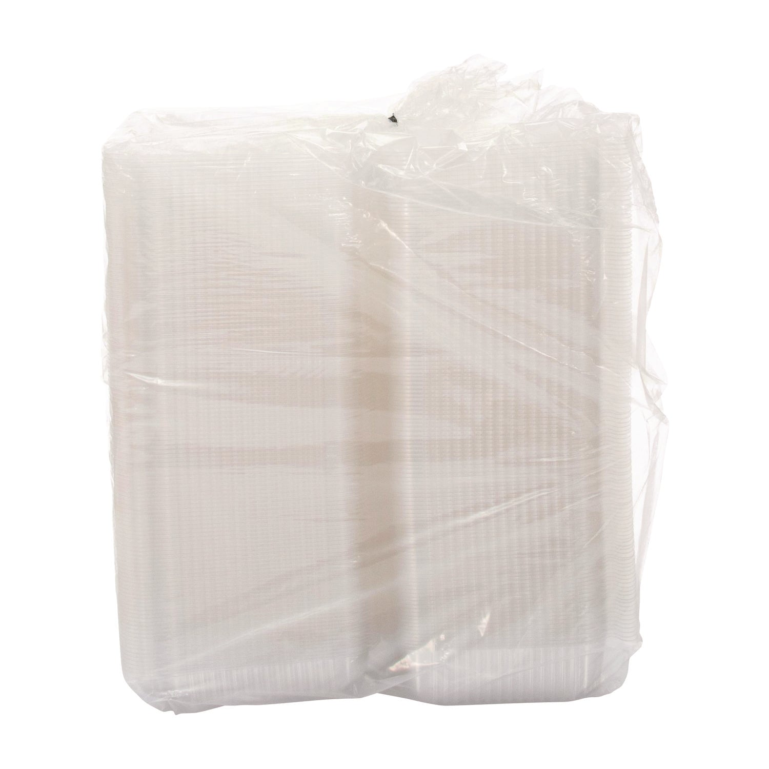Dart® StayLock Clear Hinged Lid Containers, Oblong, 6.81 x 9.4 x 3.1, Plastic, 125/Bag, 2/Carton - Bloom Skins