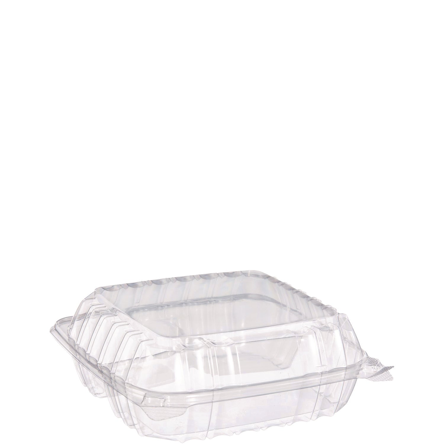 Hinged-Lid Plastic Containers | 8.25" Square