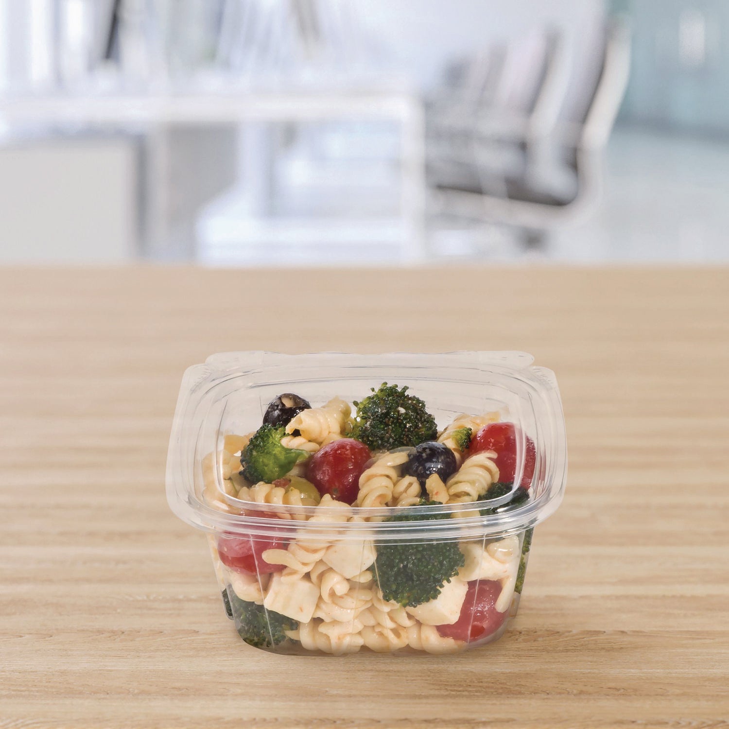 Dart® ClearPac SafeSeal Tamper-Resistant/Evident Containers, Flat Lid, 16 oz, Clear, Plastic, 100/Bag, 2 Bags/Carton