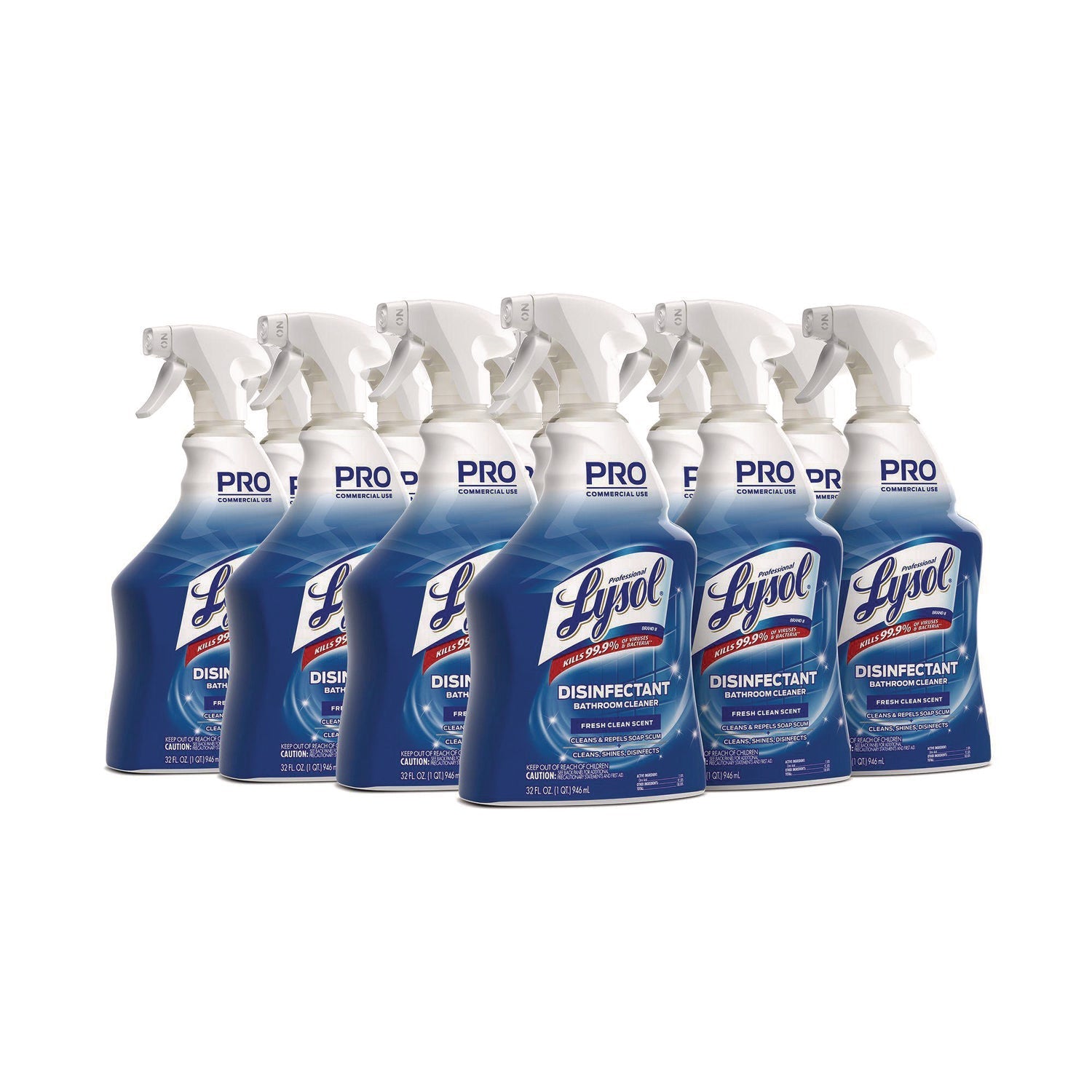 Professional LYSOL® Brand Disinfectant Bathroom Cleaner, 32 Oz Spray Bottle, 12/carton
