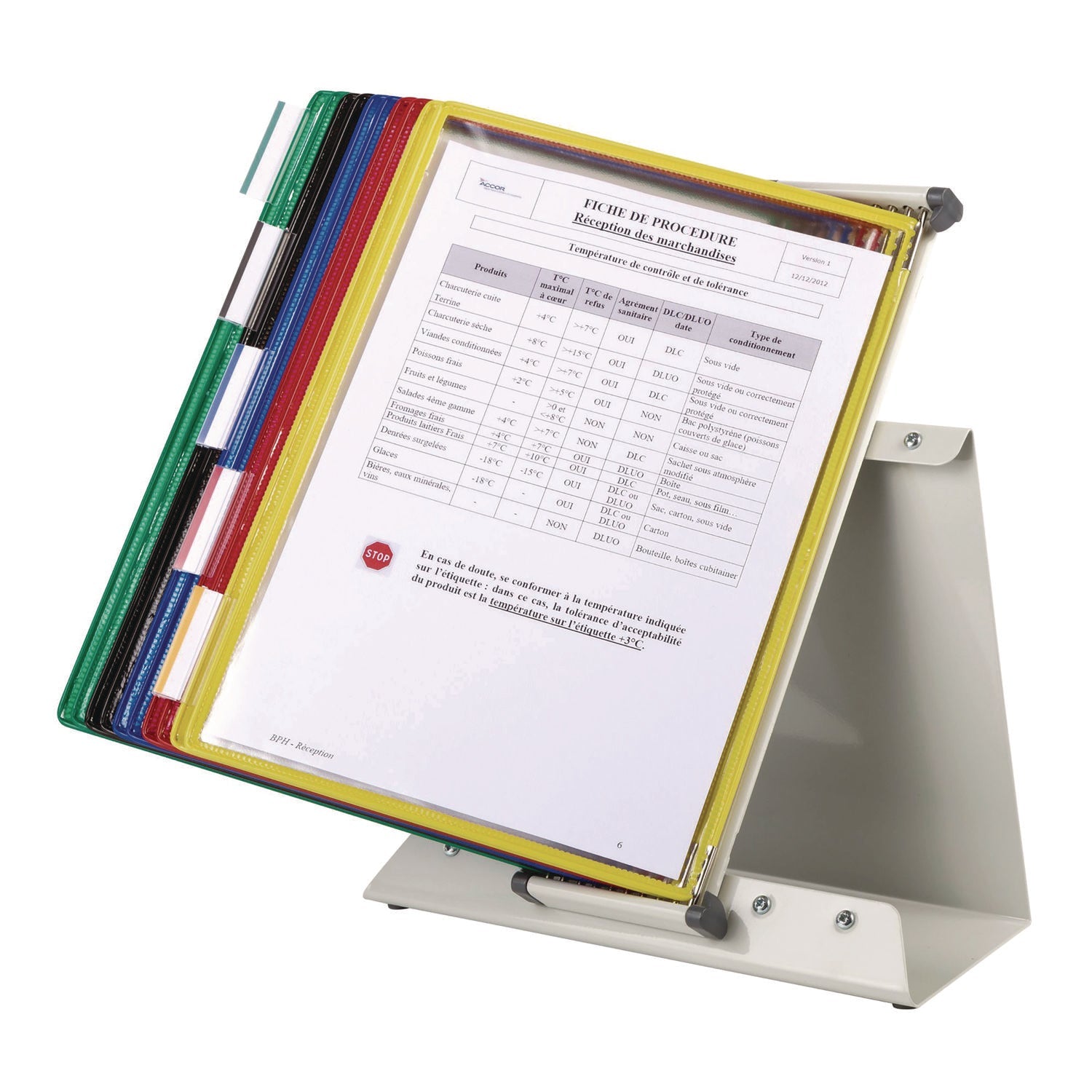 djois® by Tarifold Desktop Reference Starter Set, 10 Pockets, 5 Tabs - Bloom Skins