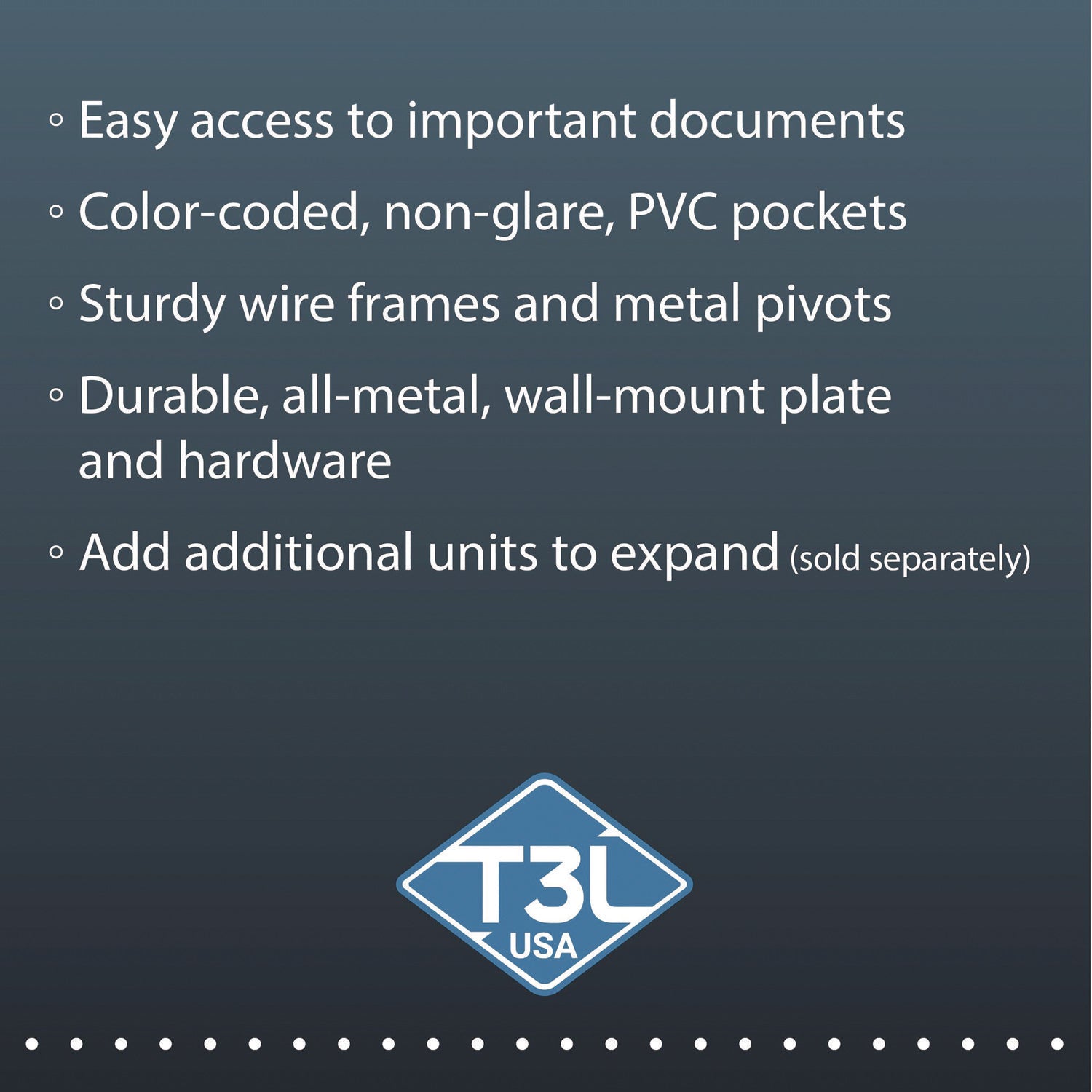 djois® by Tarifold Wall Unit Reference Starter Set, 10 Panels with Assorted Color Borders, White Base - Bloom Skins