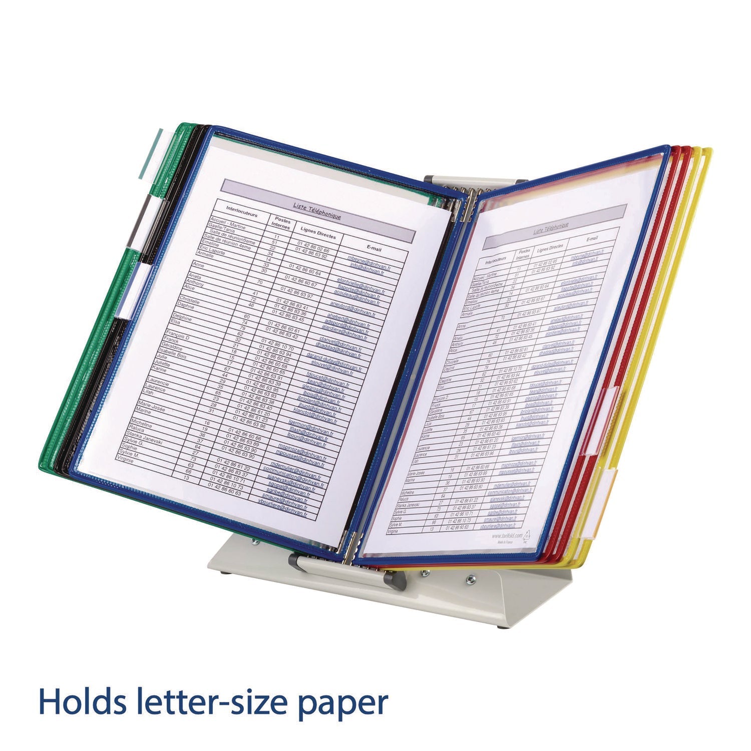 djois® by Tarifold Desktop Reference Starter Set, 10 Pockets, 5 Tabs - Bloom Skins