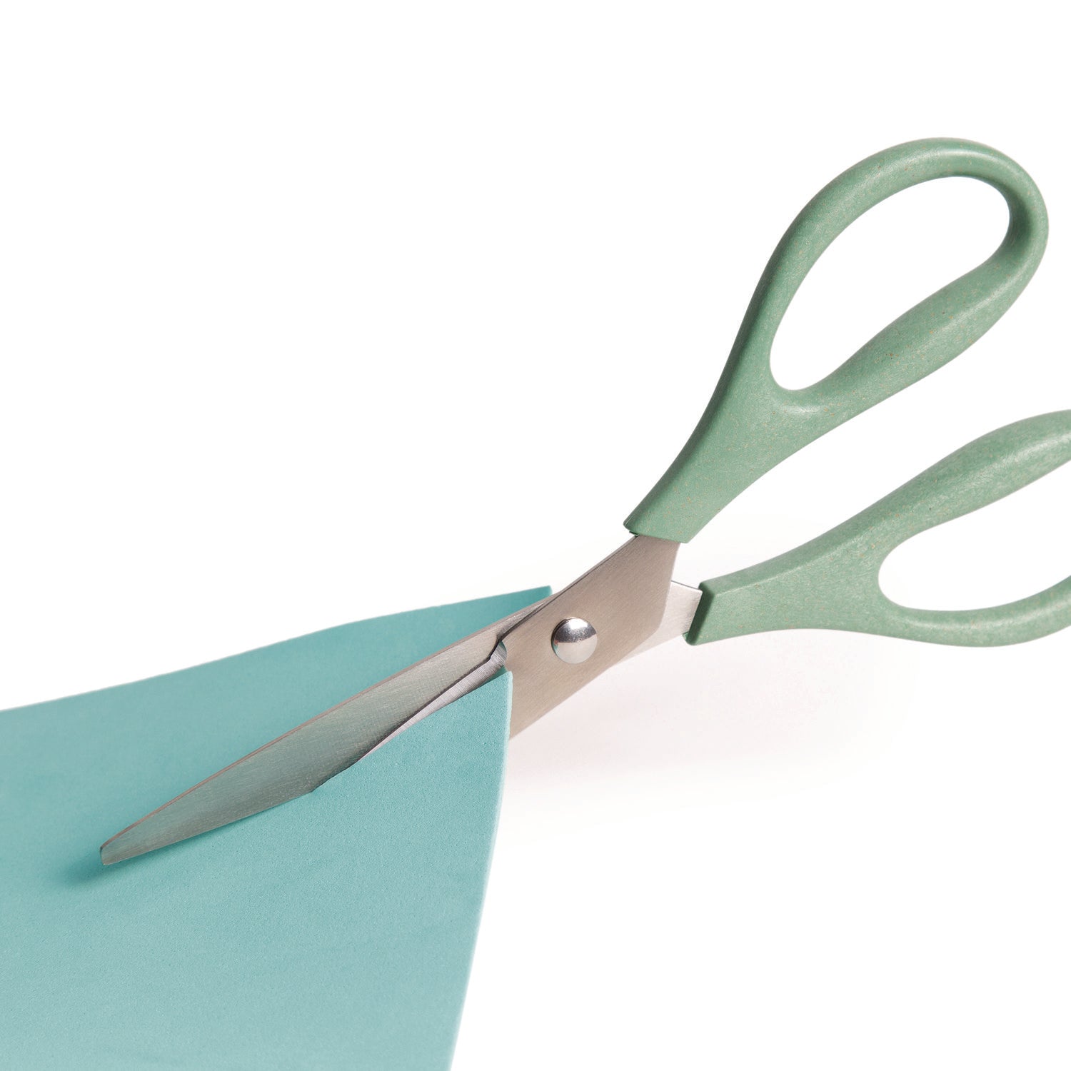 U Brands U-Eco Scissors, 9.45" Long, 3" Cut Length, Straight Assorted Color Handles, 3/Pack