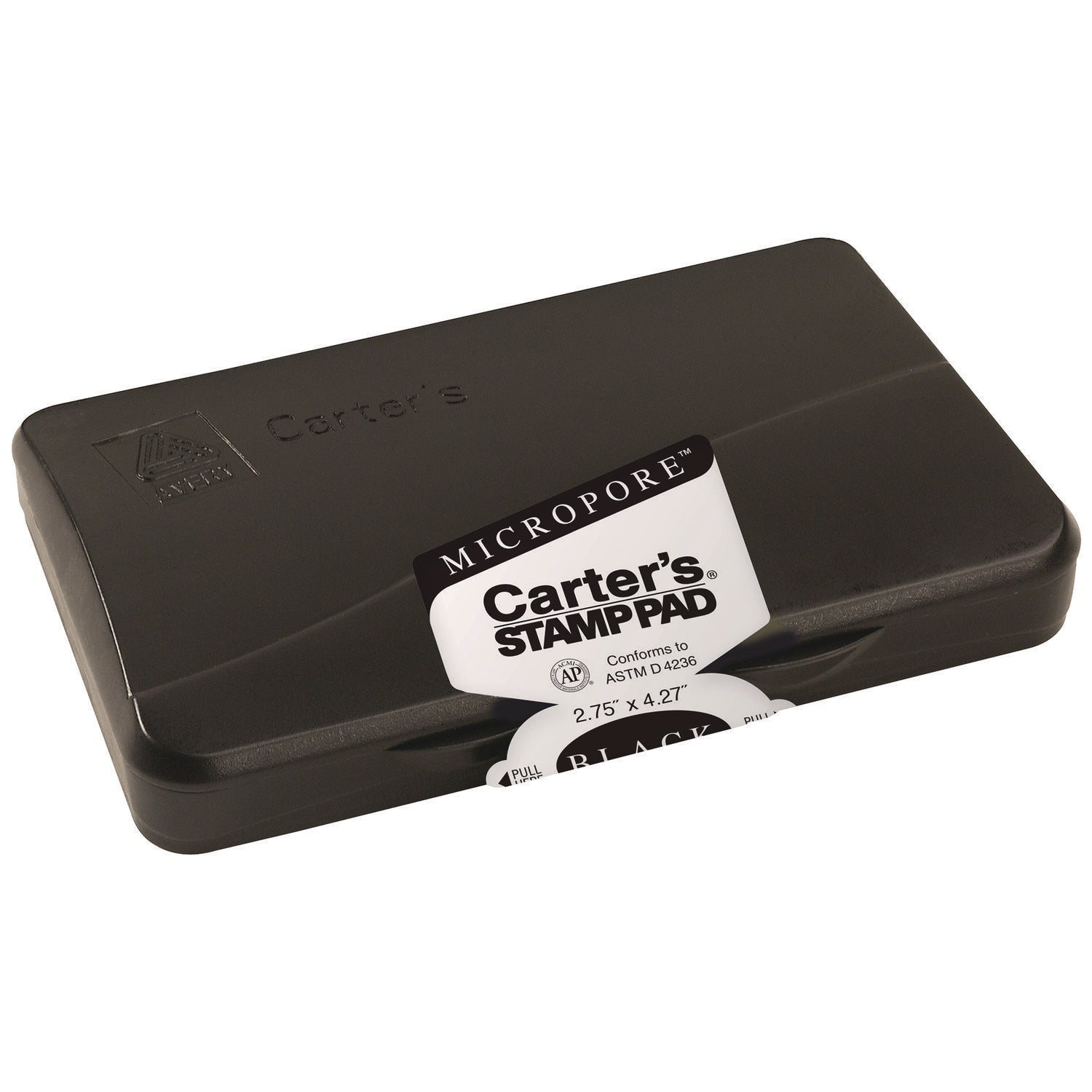 Pre-Inked Micropore Stamp Pad | 4.25"x2.75" Black