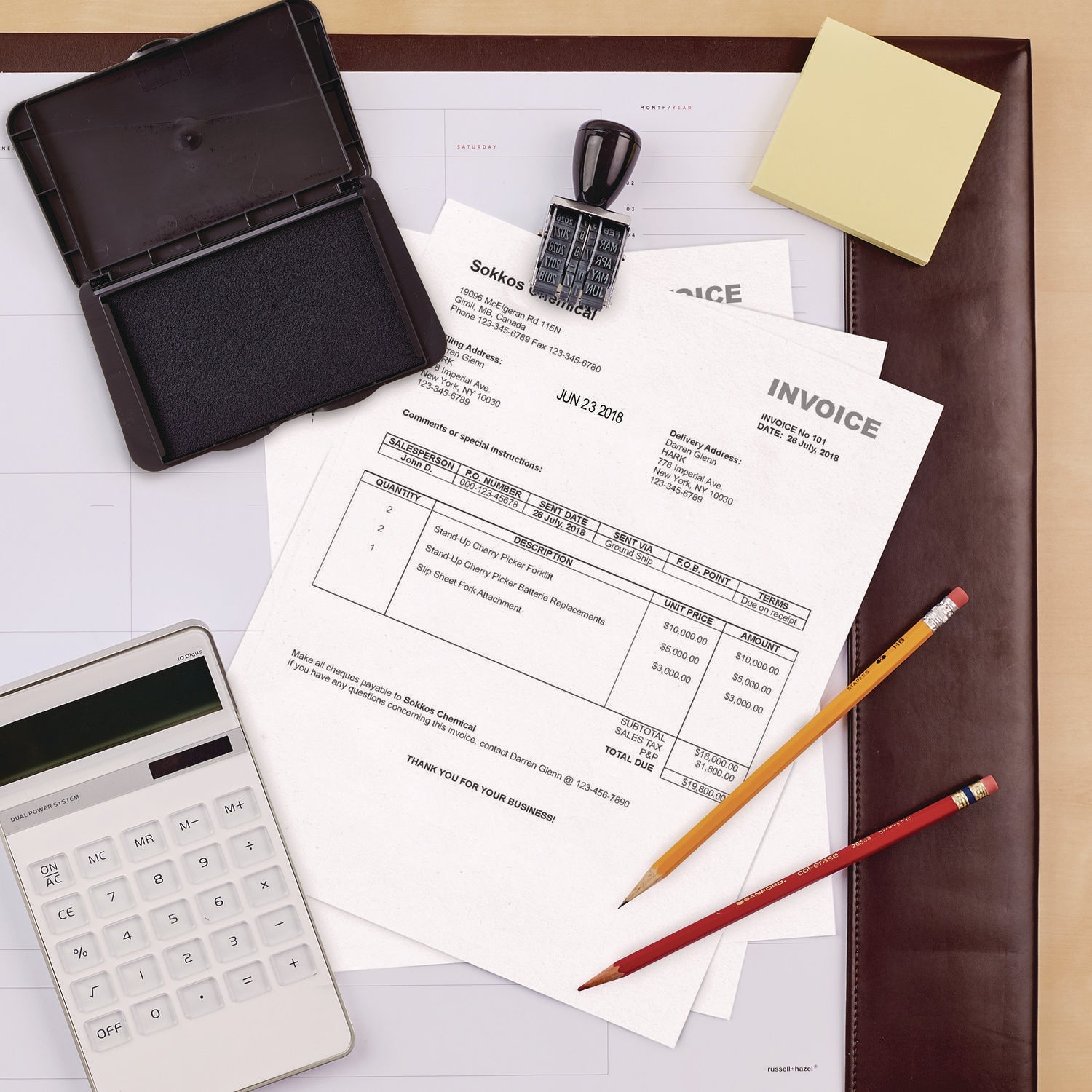 Carter's™ Pre-Inked Foam Stamp Pad, 4.25" x 2.75", Black