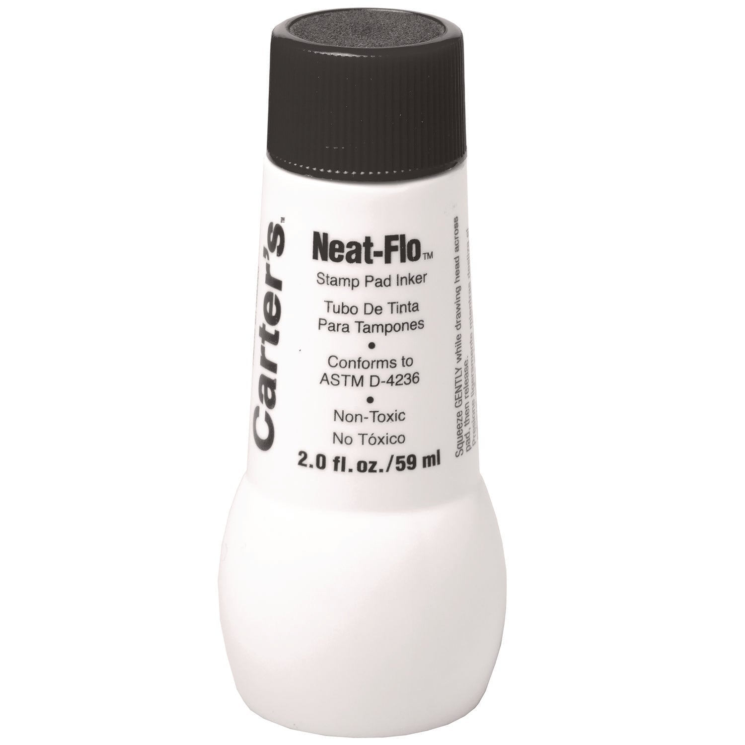 Carter's™ Neat-Flo Stamp Pad Inker, 2 oz Bottle, Black