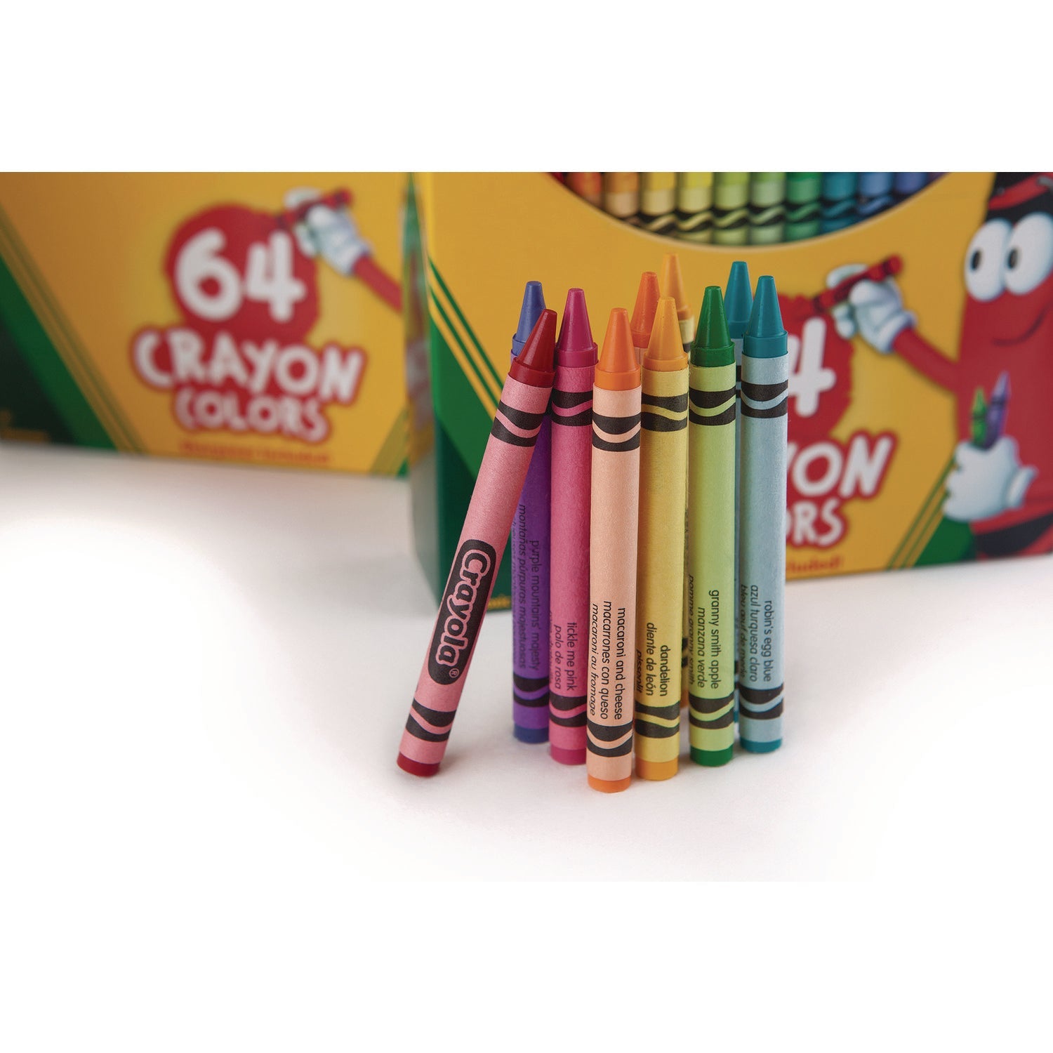 Crayola® Classic Color Crayons In Flip-Top Pack With Sharpener, 64 Colors/pack