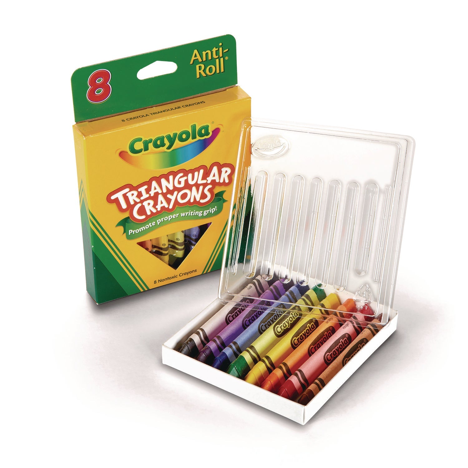 Crayola® Triangular Crayons, 8 Colors/box