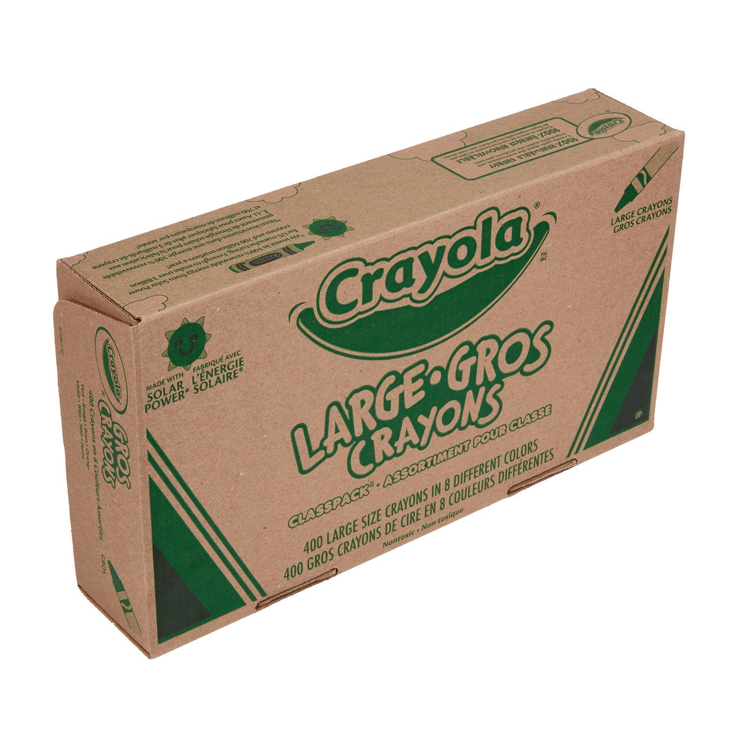 Crayola® Classpack Large Size Crayons, 50 Each Of 8 Colors, 400/box