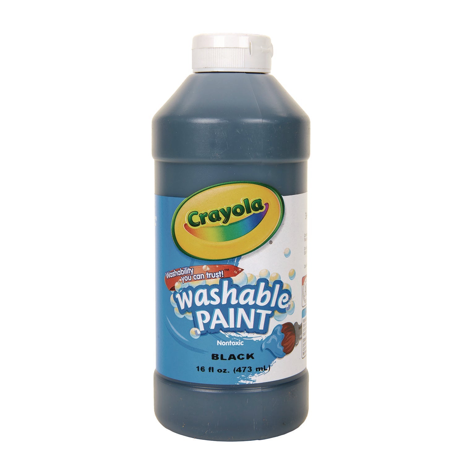 Crayola® Washable Paint, Black, 16 Oz Bottle