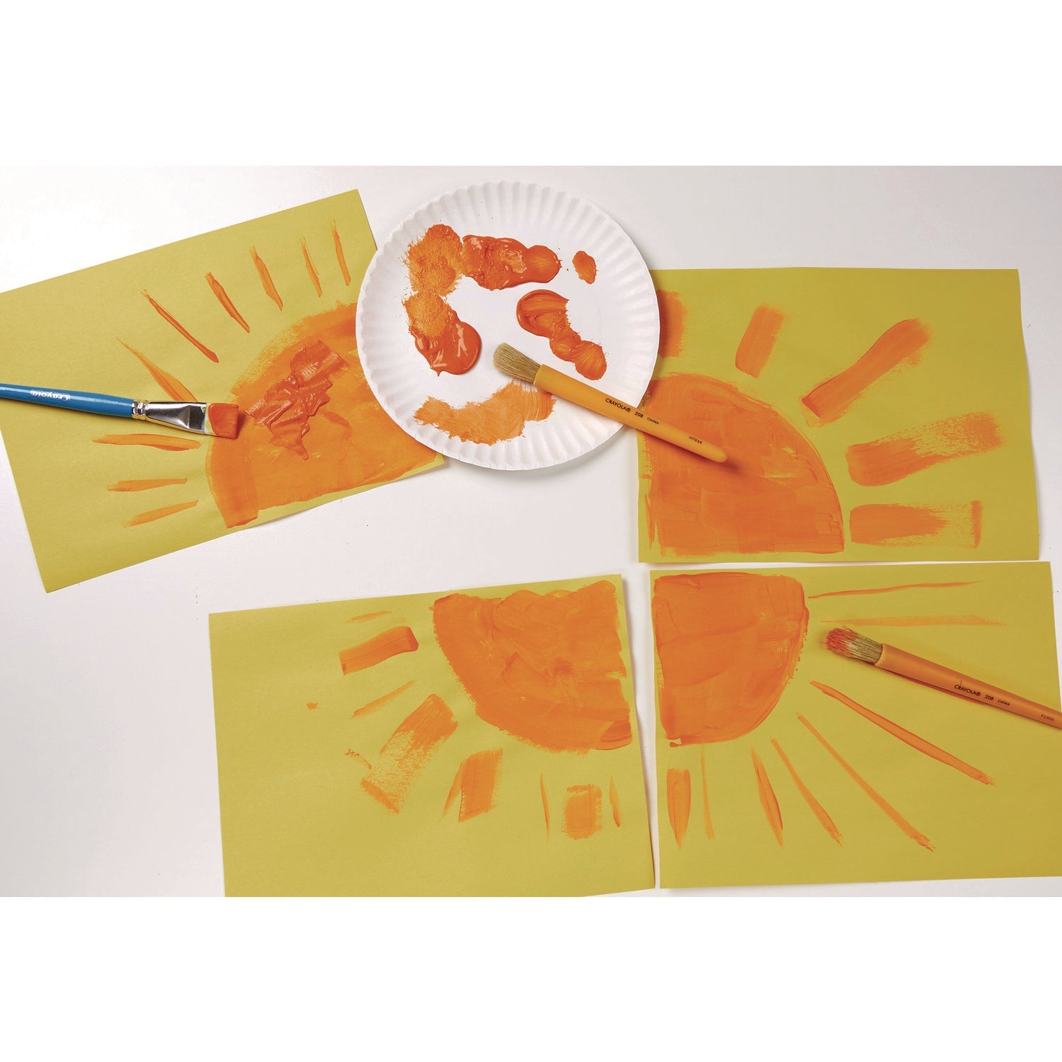 Crayola® Premier Tempera Paint, Orange, 16 Oz Bottle