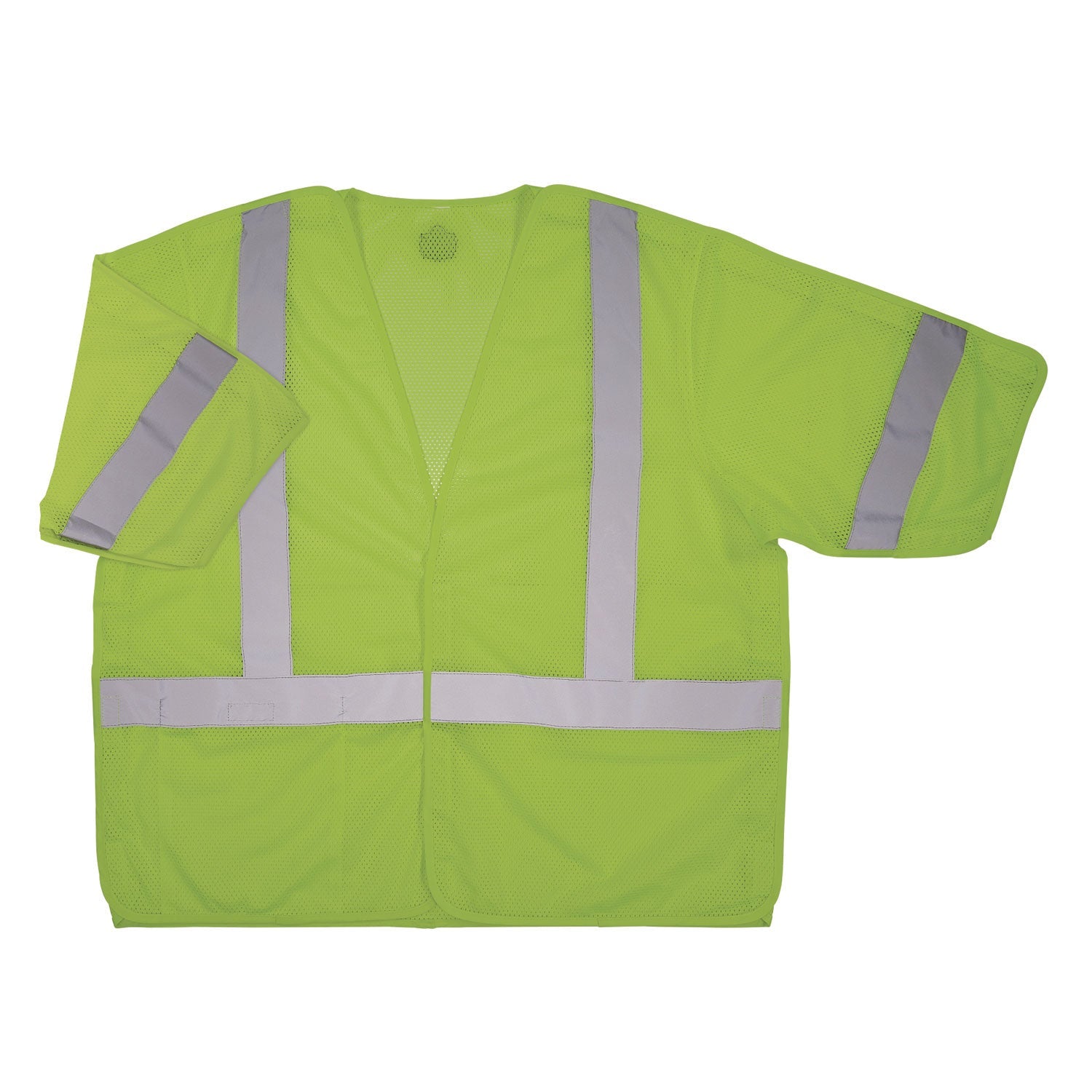 ergodyne® GloWear 8315BA Class 3 Hi-Vis Breakaway Safety Vest, 4X-Large to 5X-Large, Lime