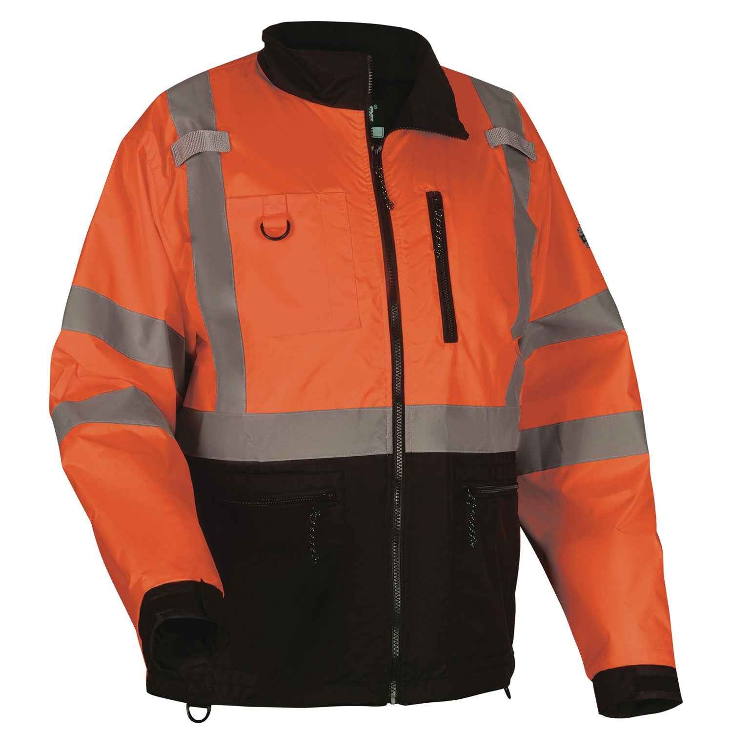 ergodyne® GloWear 8351 Class 3 Hi-Vis Windbreaker Water-Resistant Jacket, Medium, Orange
