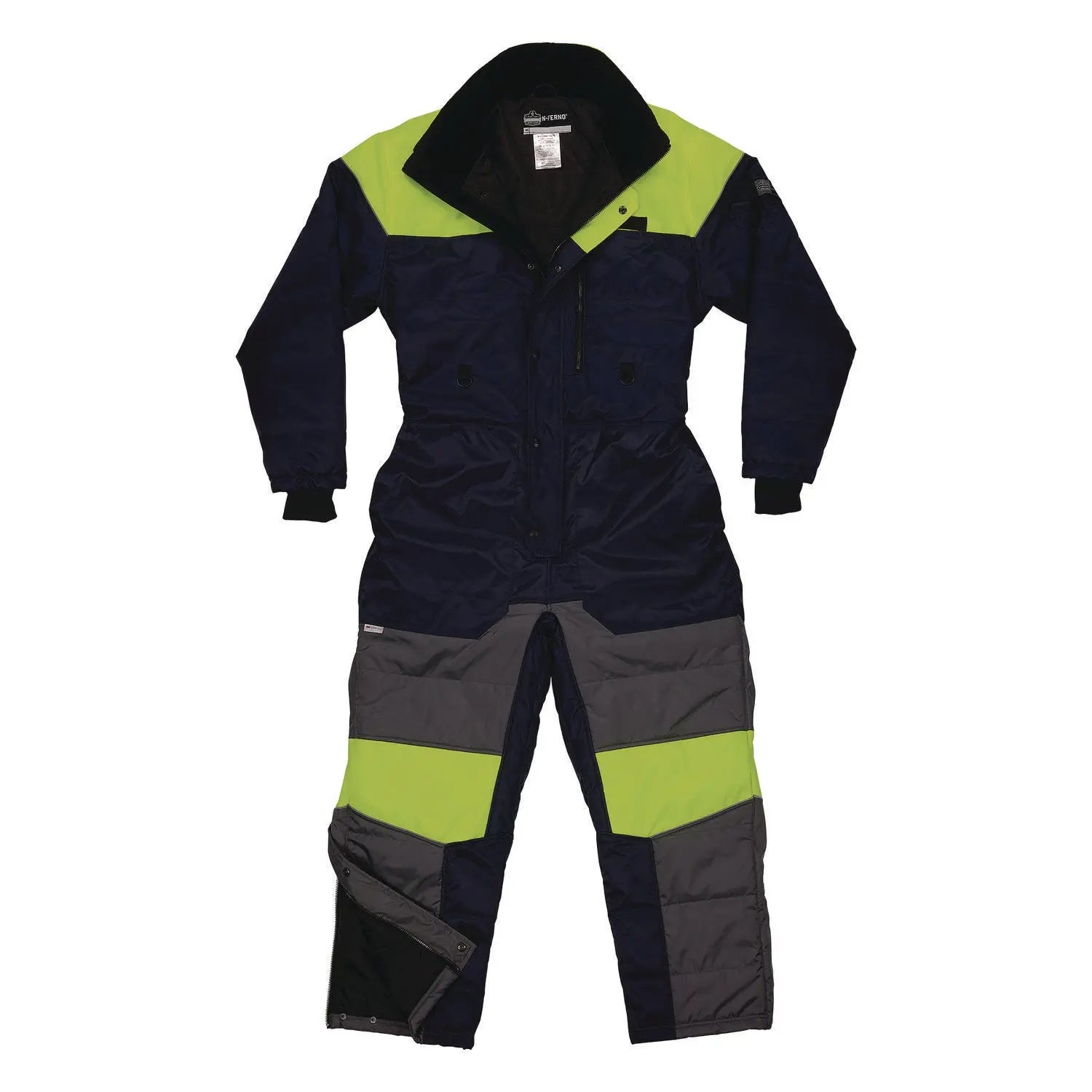 ergodyne® N-Ferno 6475 Insulated Freezer Coverall, 5X-Large, Navy