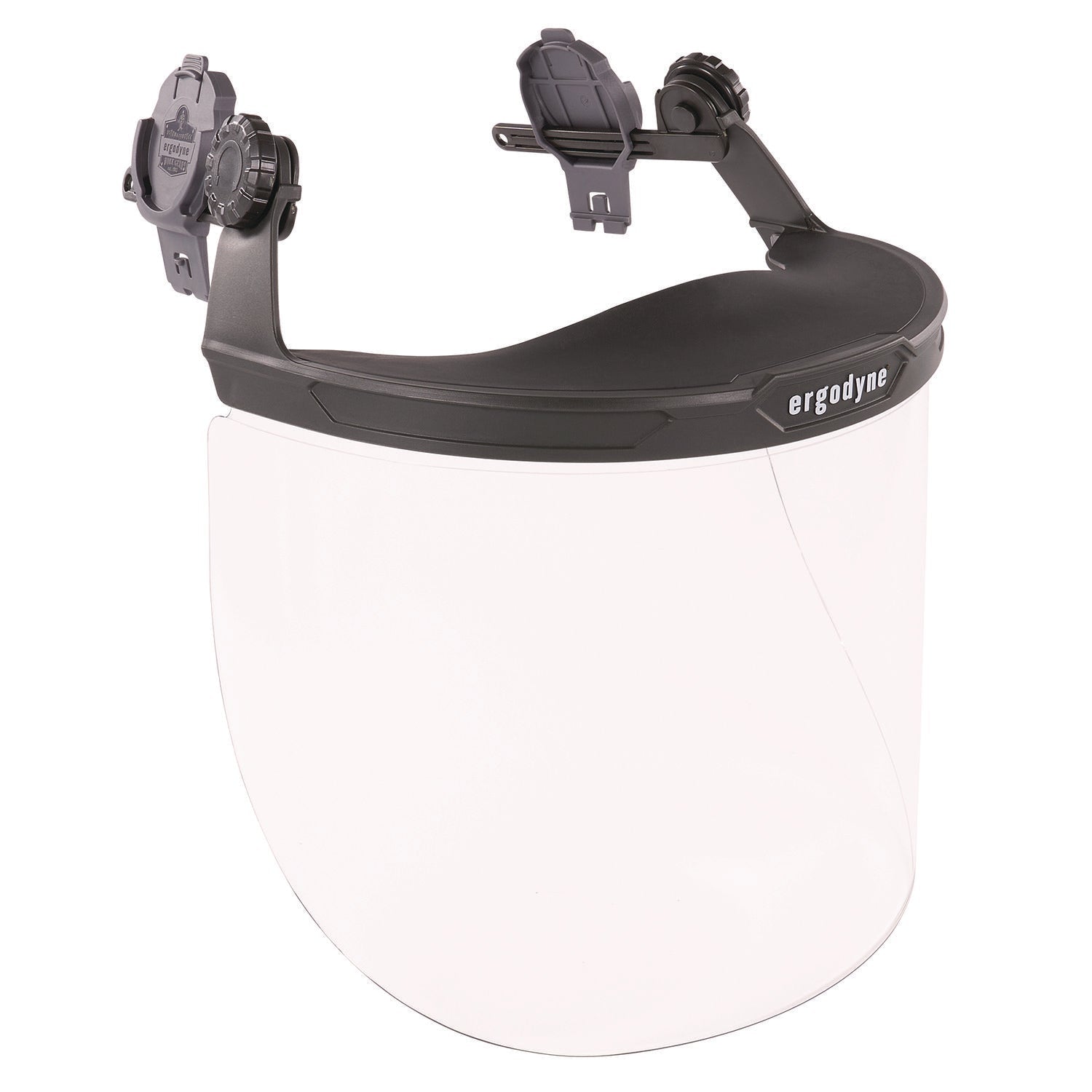 ergodyne® Skullerz 8995 Anti-Scratch and Anti-Fog Hard Hat Face Shield with Adapter for Full Brim, Clear Lens