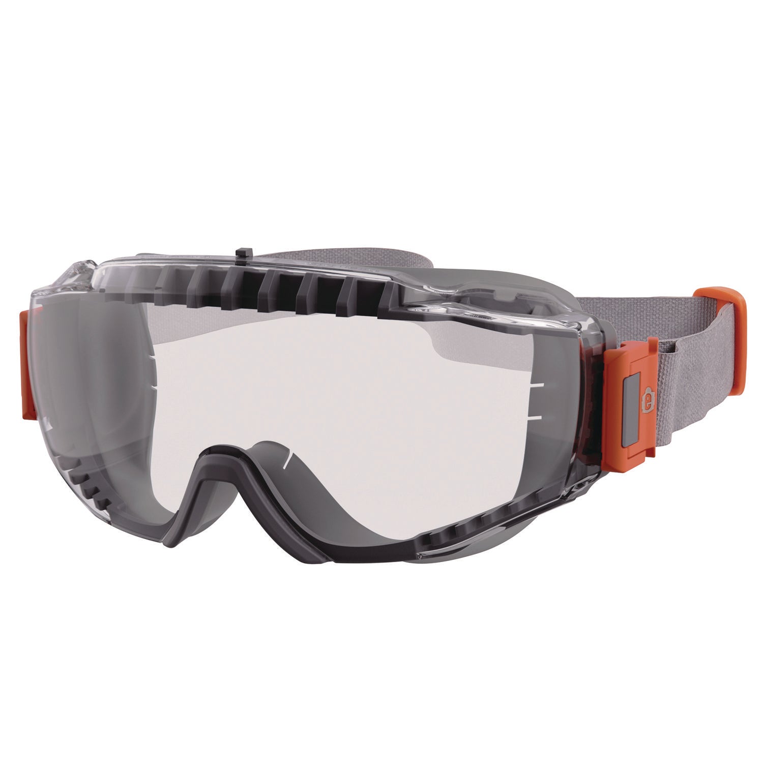 ergodyne® Skullerz MODI OTG Anti-Scratch and Enhanced Anti-Fog Safety Goggles with Neoprene Strap, Clear Lens