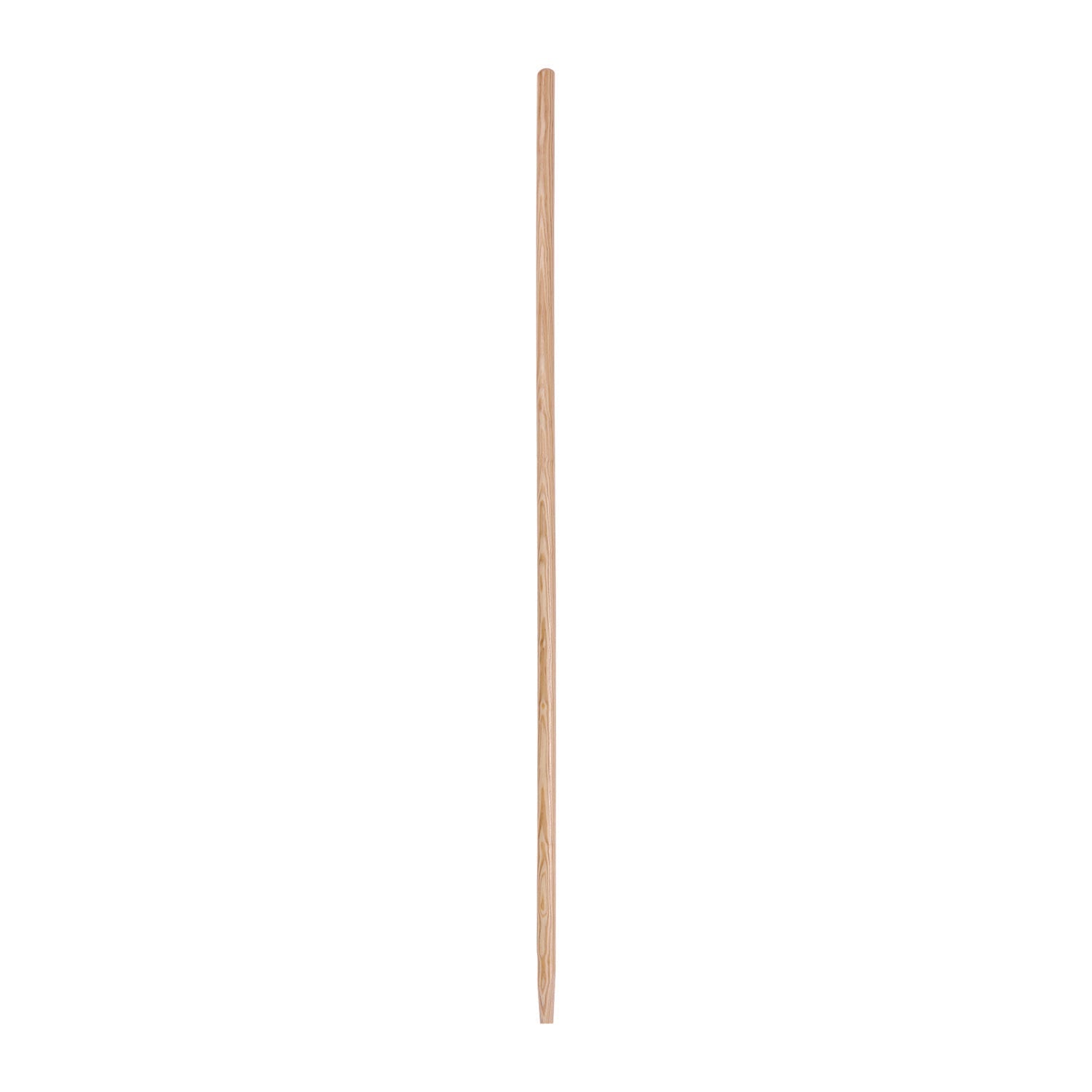 Boardwalk® Tapered End Broom Handle, Lacquered Hardwood, 1.13" dia x 54", Natural