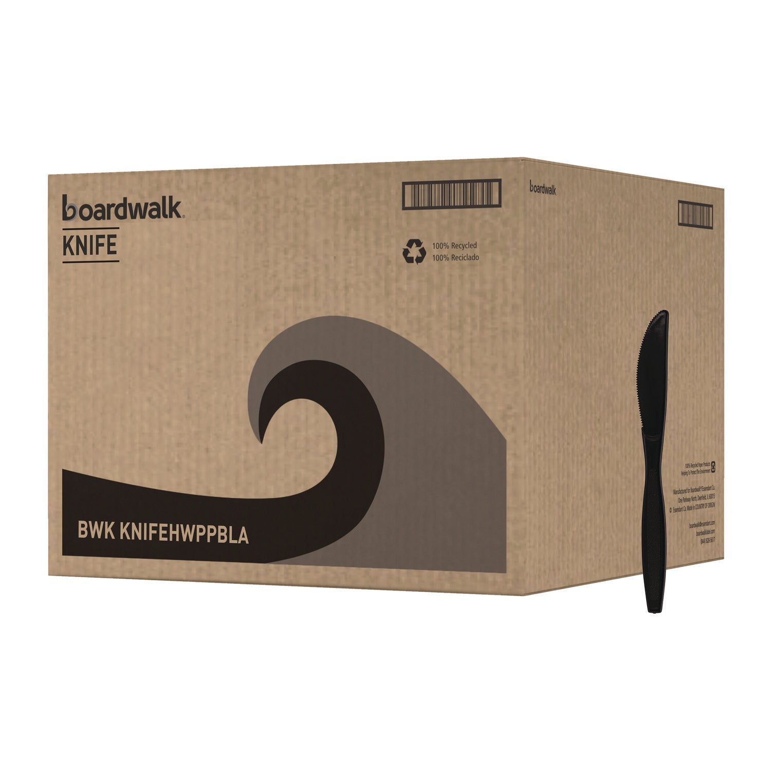 Heavyweight Polypropylene Cutlery | Knives | Black