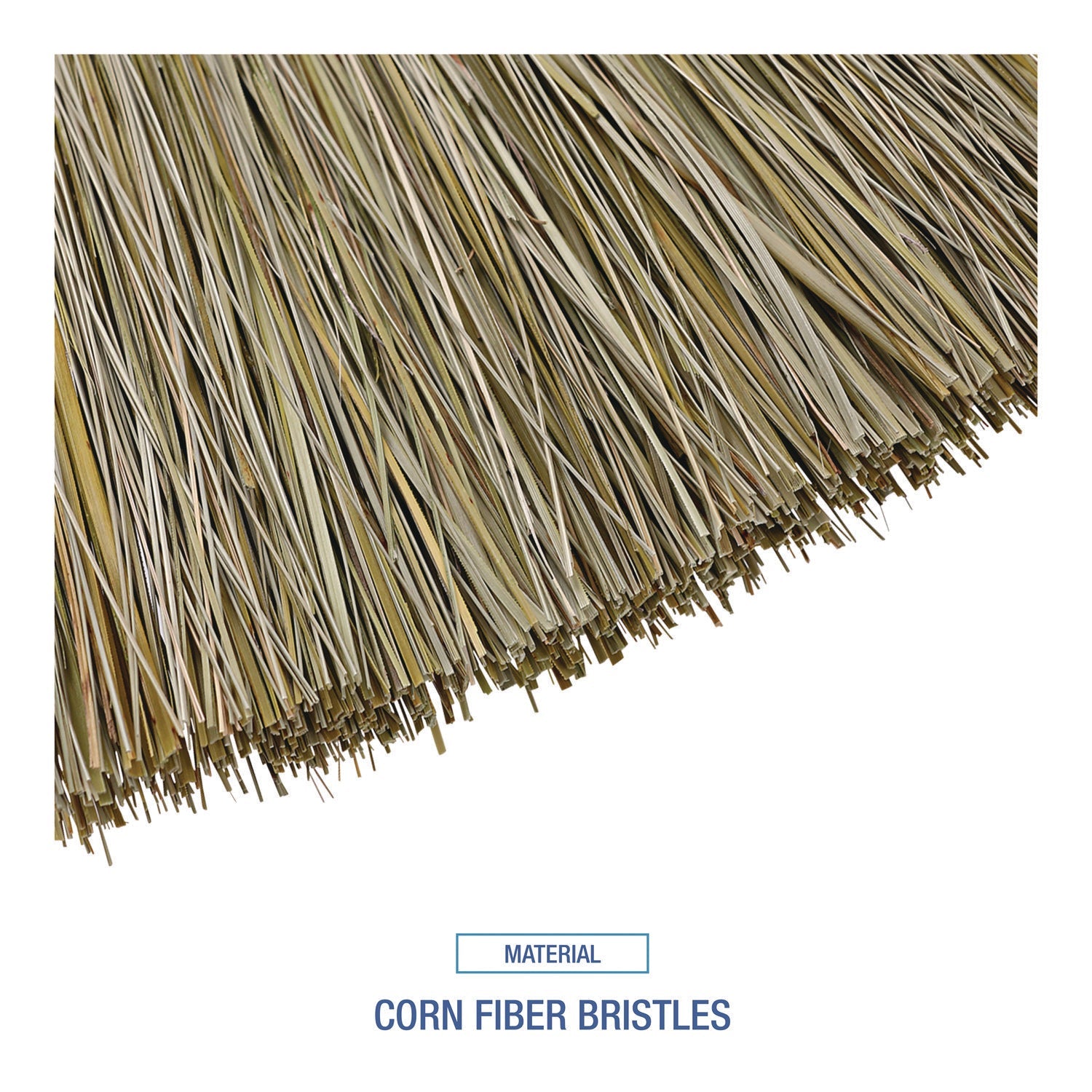 Boardwalk® Corn/fiber Brooms, Corn/yucca Bristles, 53.5" Overall Length, Natural, 6/carton