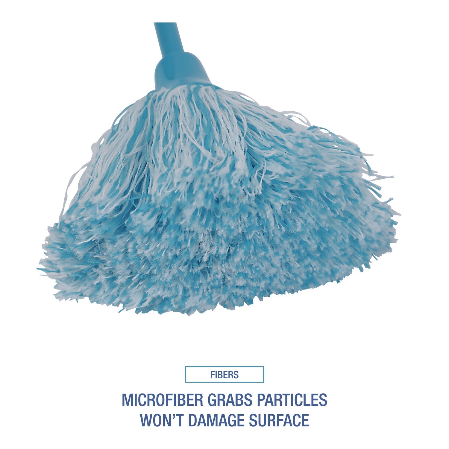 Boardwalk® MicroFeather Mini Microfiber Duster, 11" Plastic Handle