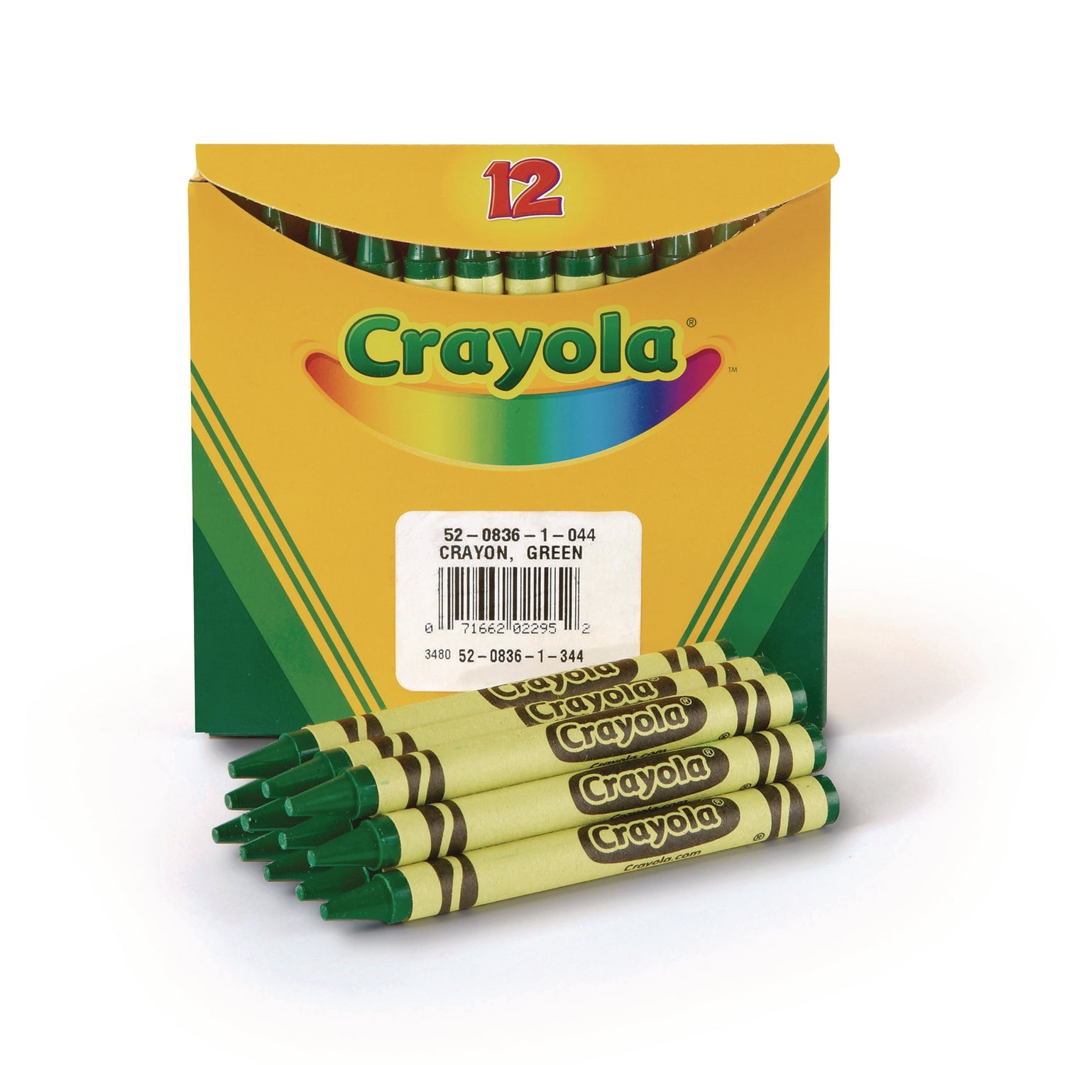 Crayola® Bulk Crayons, Green, 12/box