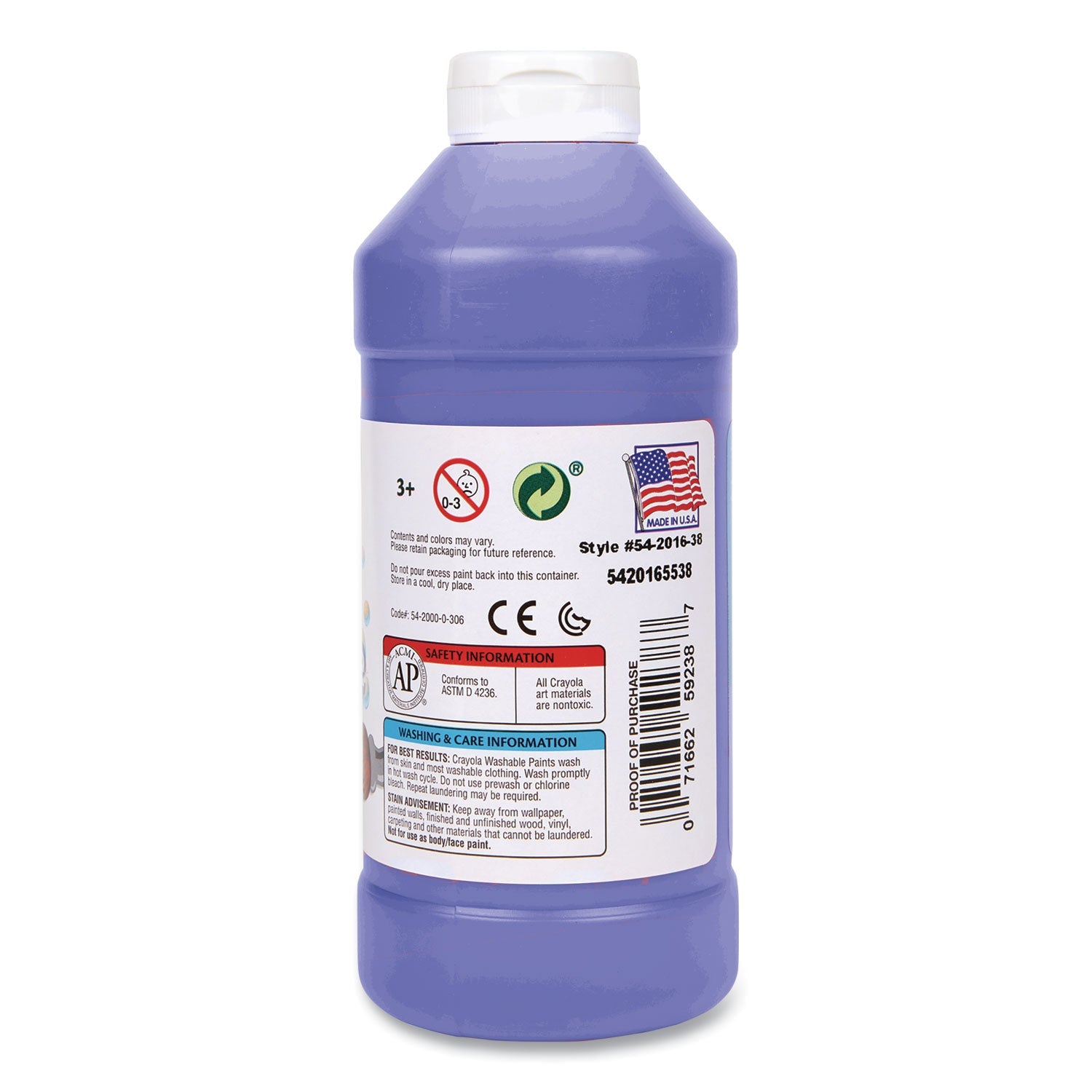 Crayola® Washable Paint, Blue, 16 Oz Bottle