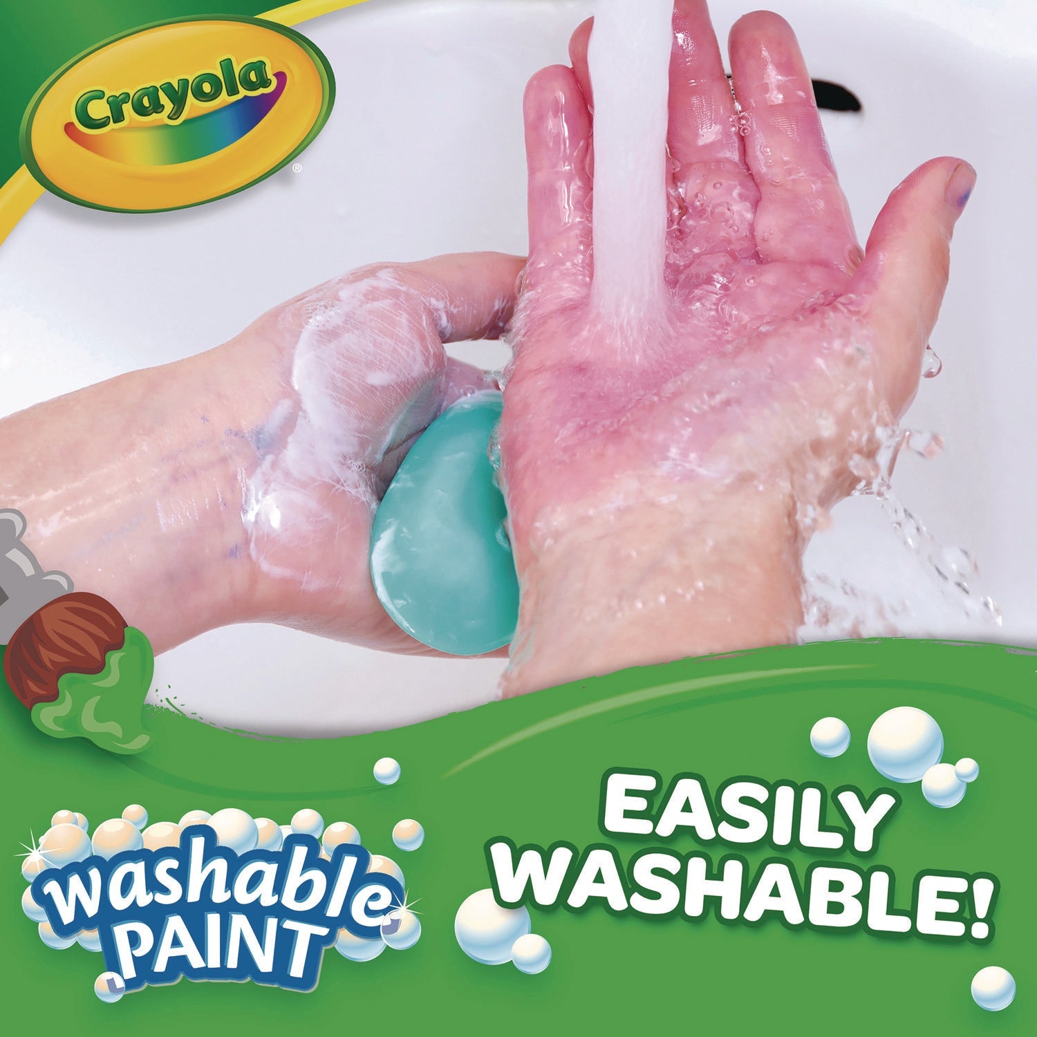 Crayola® Washable Paint, Green, 1 Gal Bottle