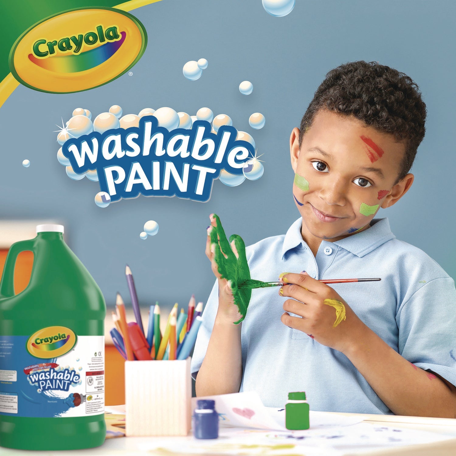 Crayola® Washable Paint, Green, 1 Gal Bottle
