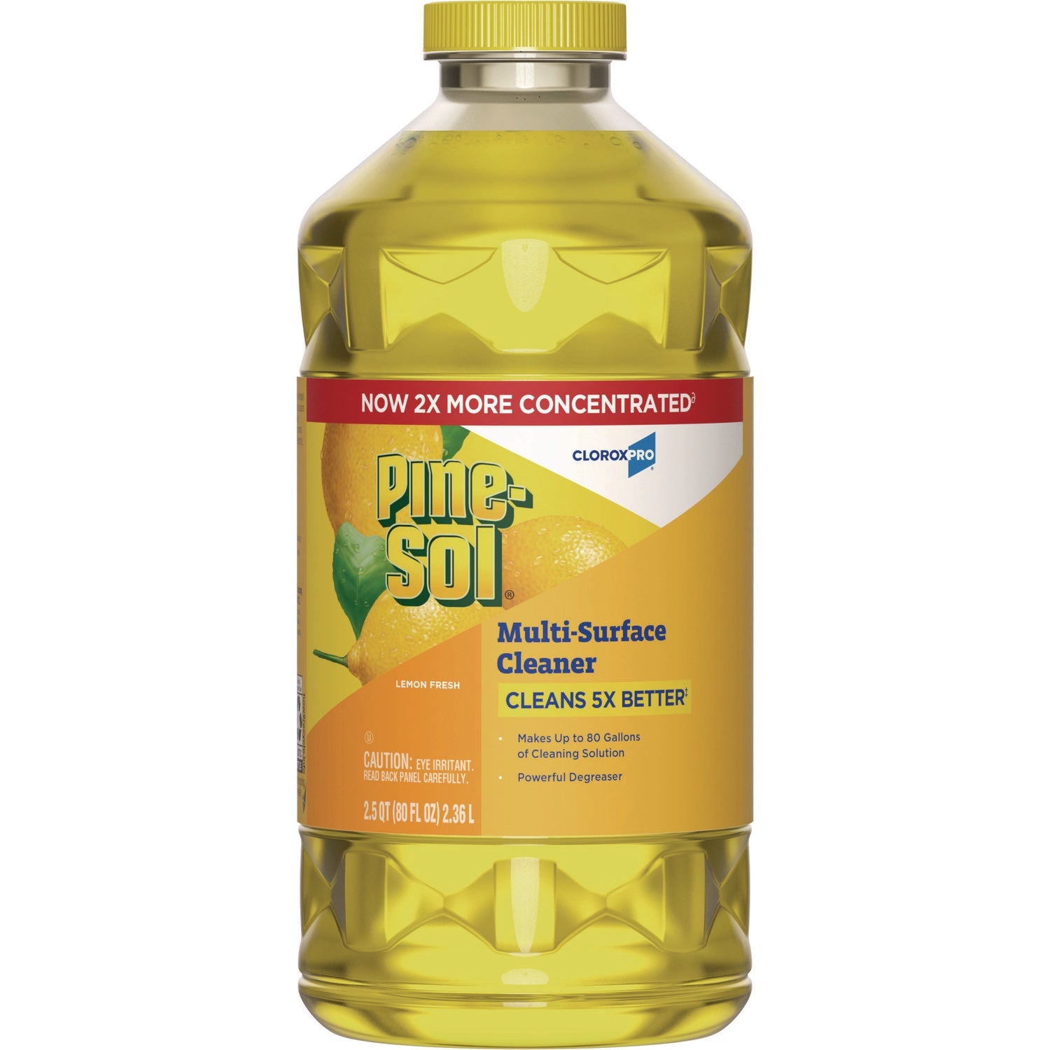 Pine-Sol® CloroxPro Multi-Surface Cleaner Concentrated, Lemon Fresh Scent, 80 oz Bottle